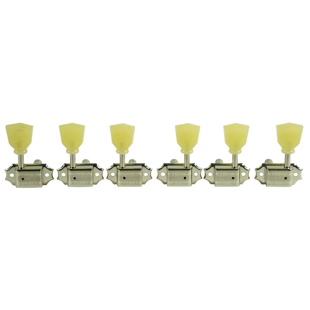 Kluson Traditional 3+3 Supreme Series Tuning Machine Head 18:1 Gear Ratio - Nickel