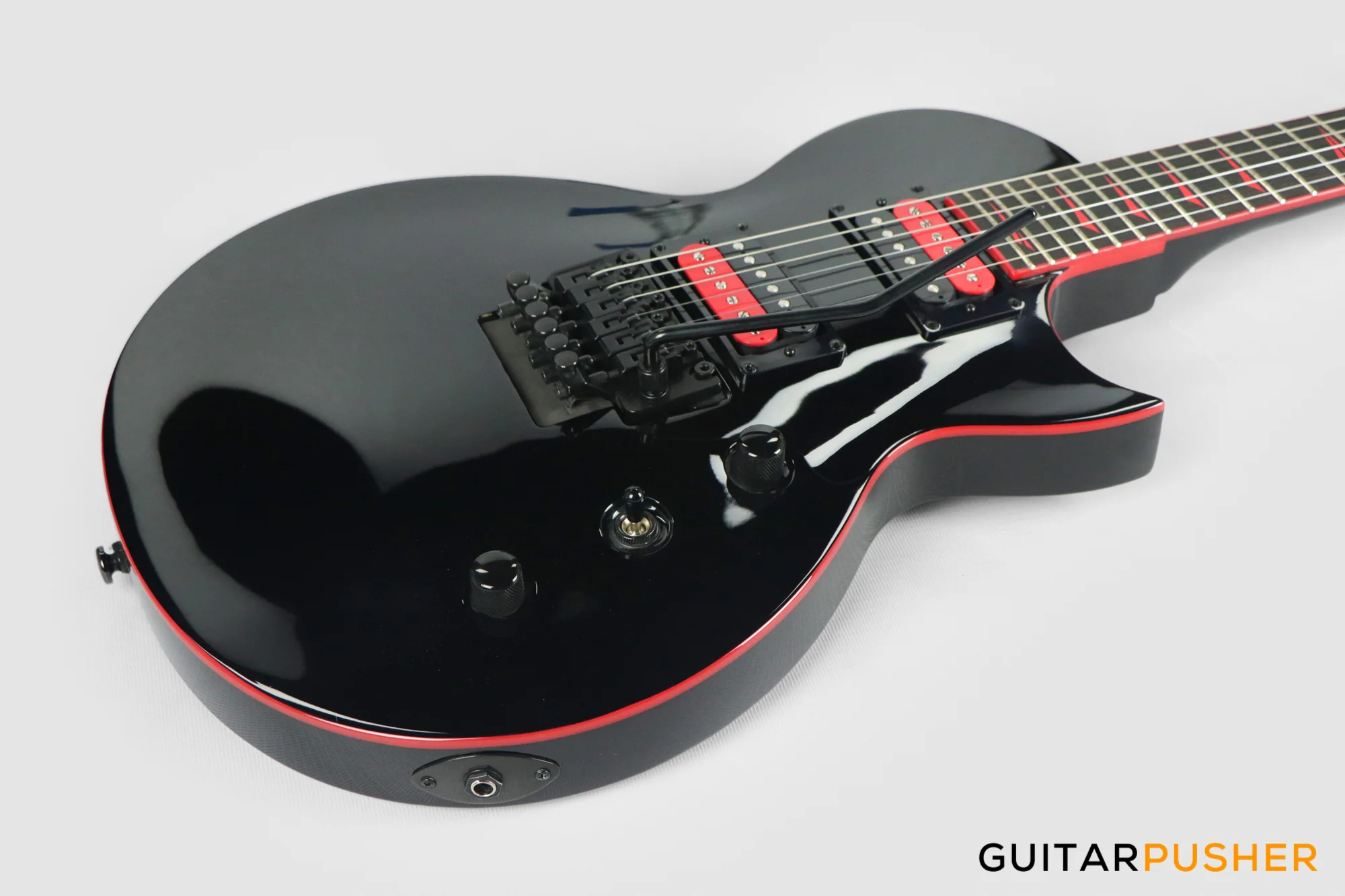 Kramer Assault 220 Singlecut Electric Guitar w/ Floyd Rose - Black - Image 11