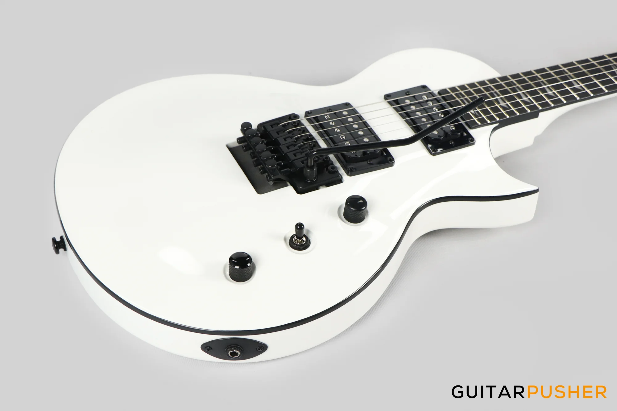 Kramer Assault 220 Singlecut Electric Guitar w/ Floyd Rose - White - Image 11