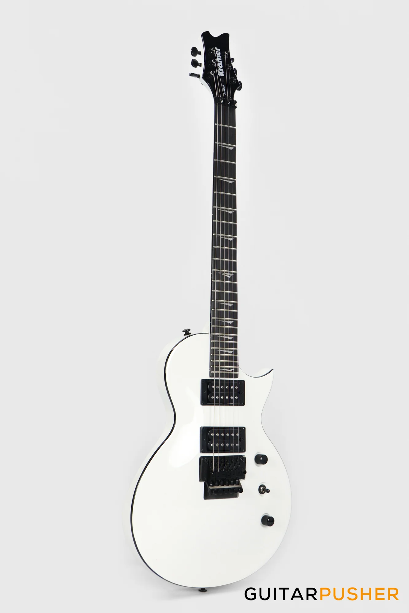 Kramer Assault 220 Singlecut Electric Guitar w/ Floyd Rose - White - Image 3