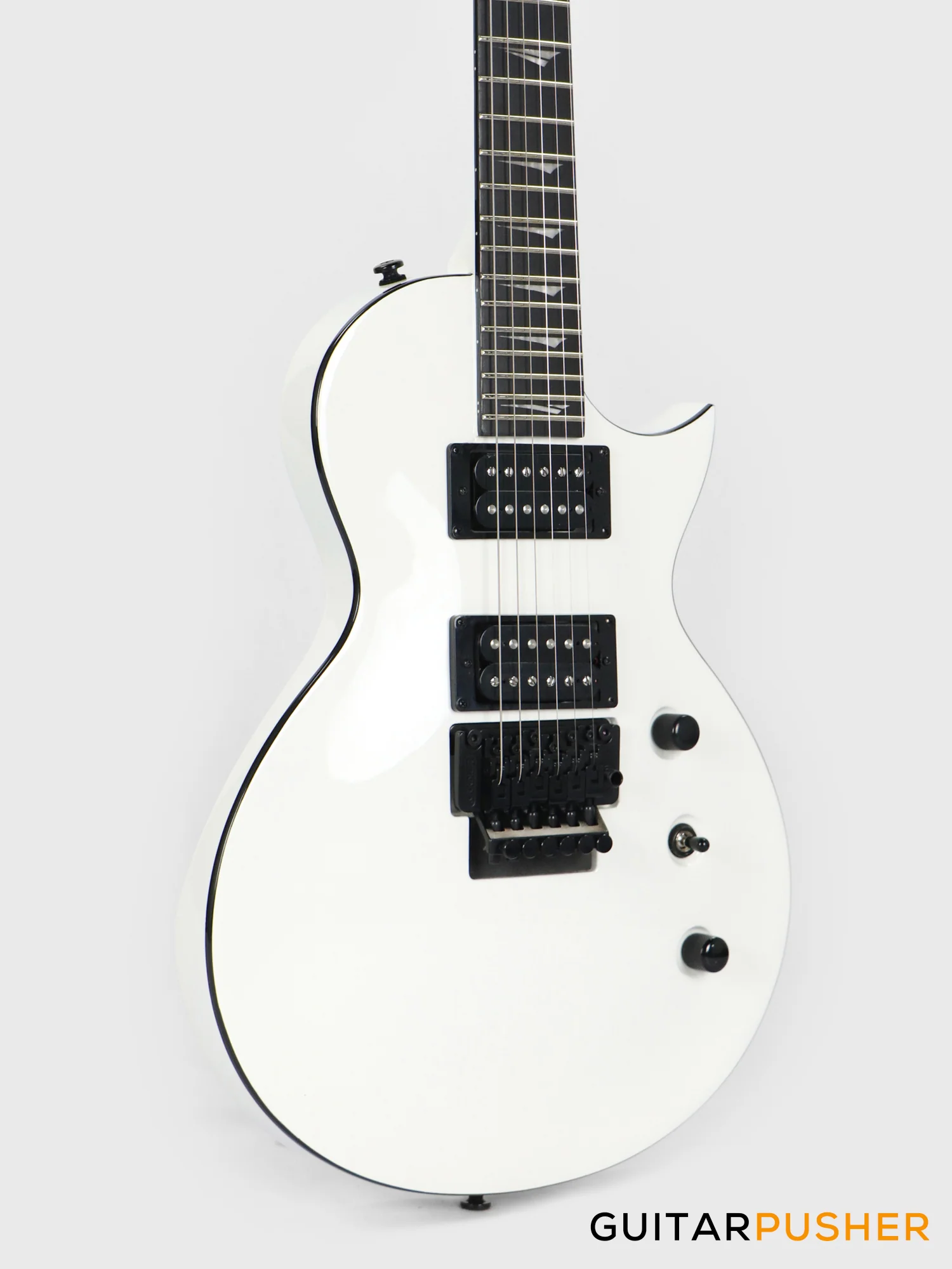 Kramer Assault 220 Singlecut Electric Guitar w/ Floyd Rose - White - Image 4