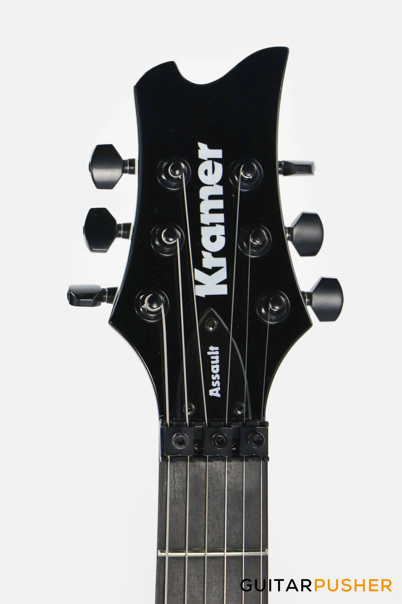 Kramer Assault 220 Singlecut Electric Guitar w/ Floyd Rose - White - Image 5