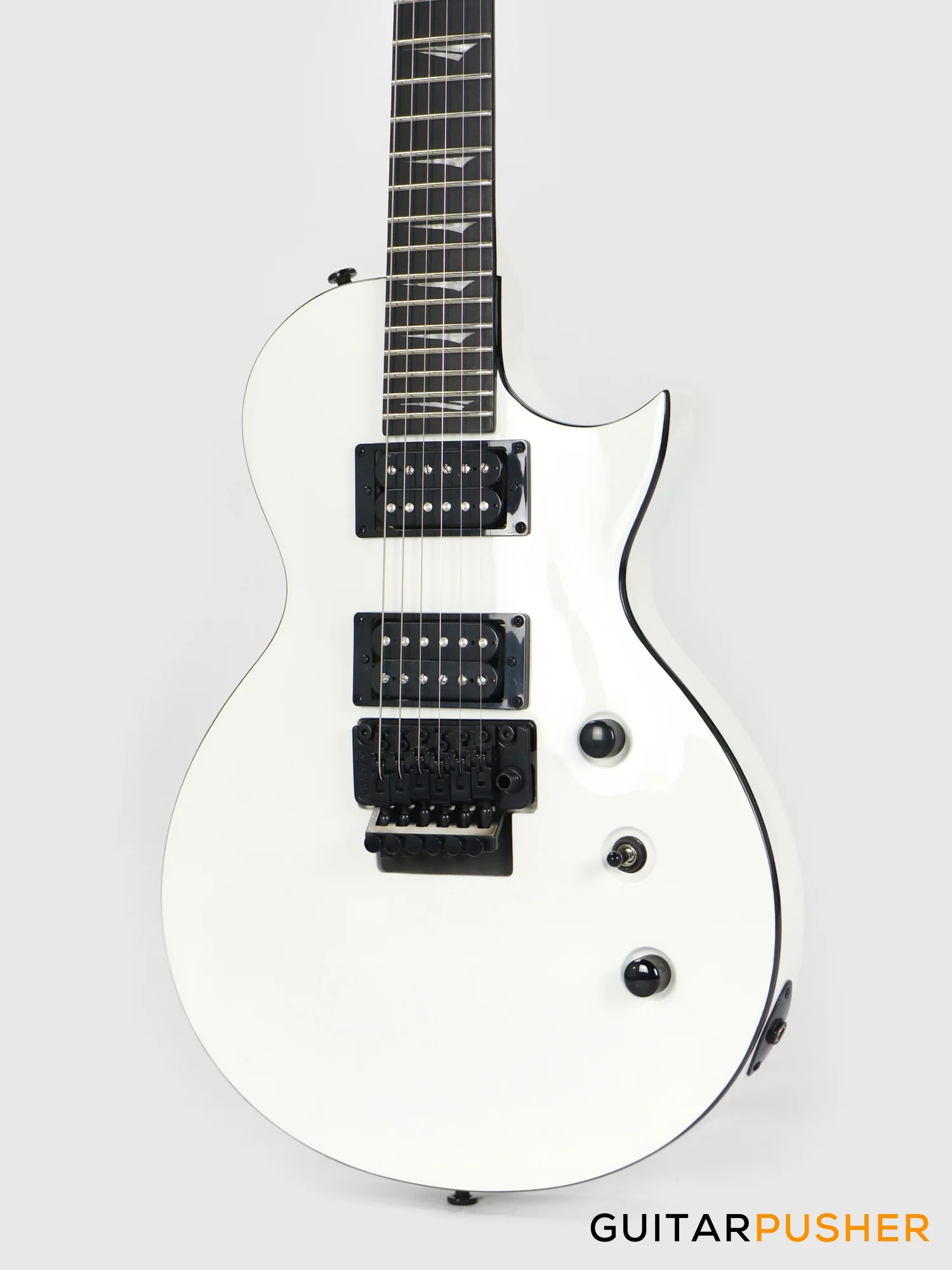 Kramer Assault 220 Singlecut Electric Guitar w/ Floyd Rose - White - Image 8
