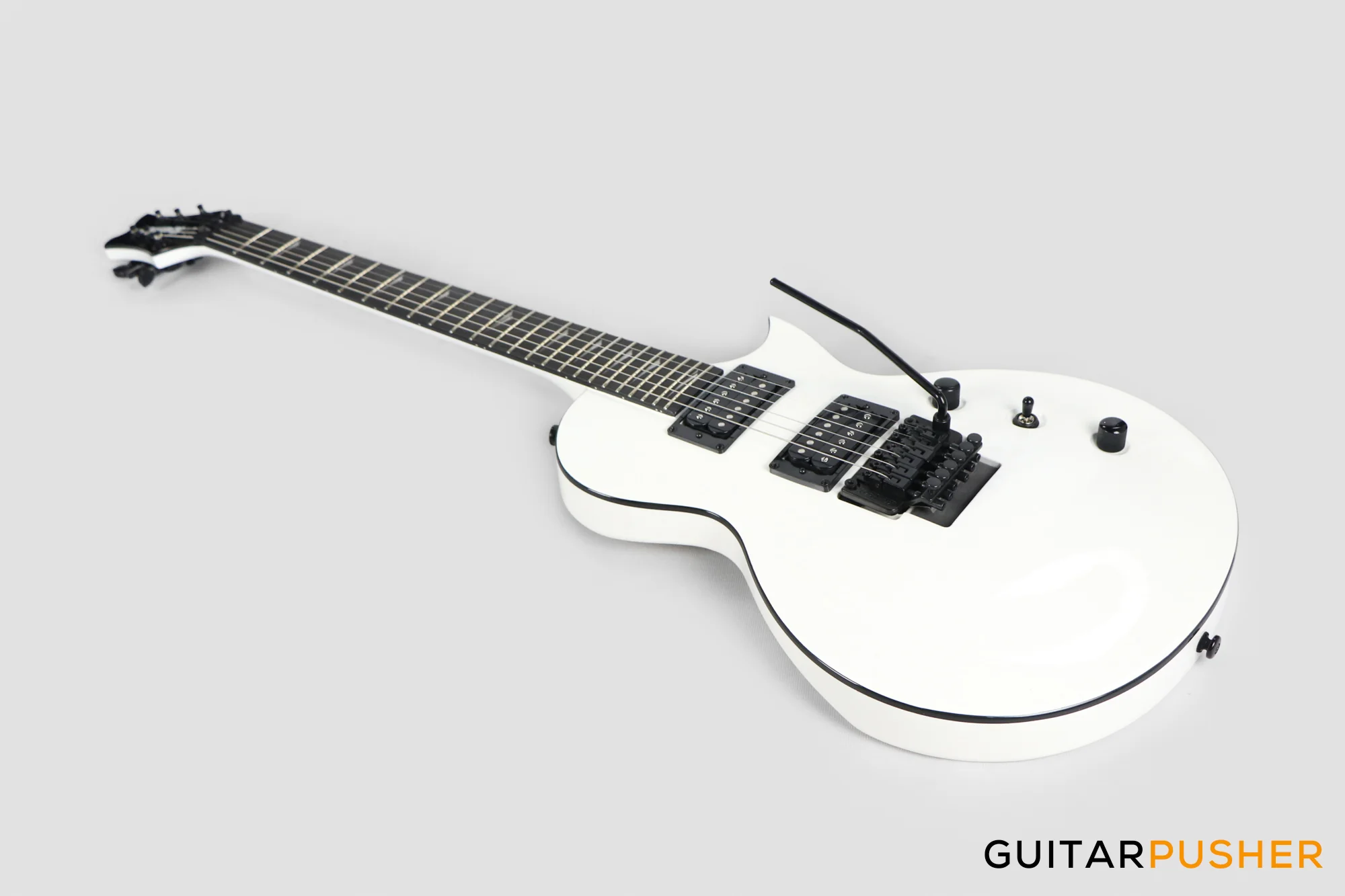 Kramer Assault 220 Singlecut Electric Guitar w/ Floyd Rose - White - Image 9
