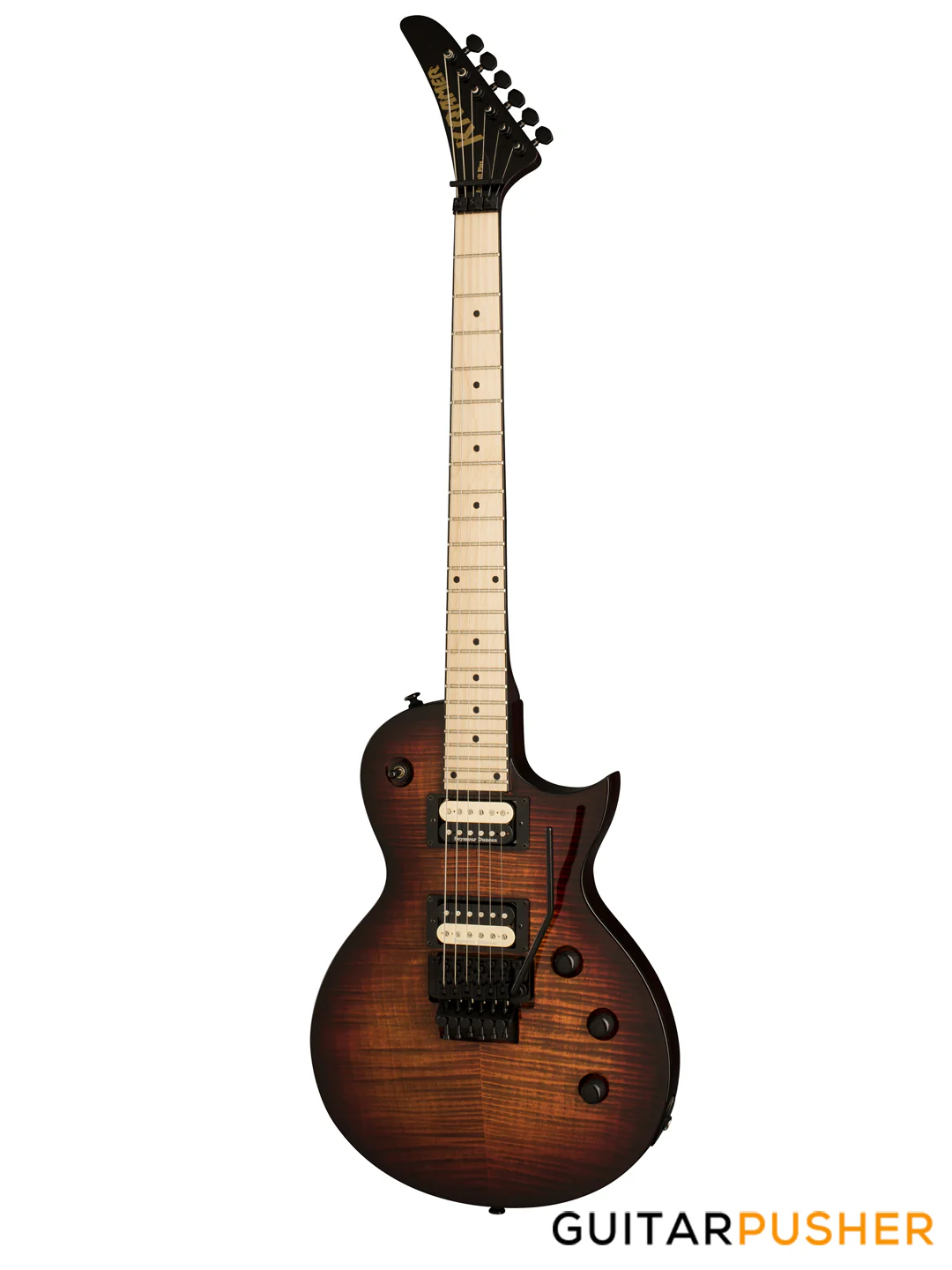 Kramer Assault Plus Singlecut Electric Guitar w/ Floyd Rose - Bengal Burst - Image 2