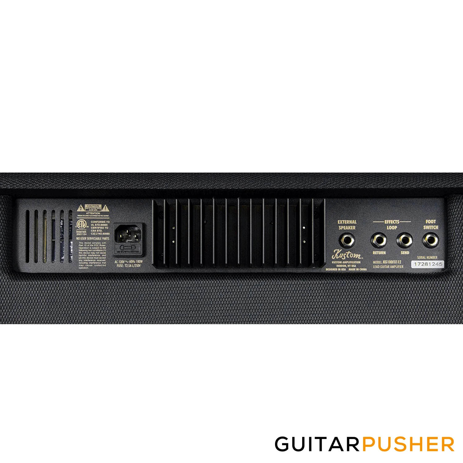 Kustom KG100 FX 212 100-Watt 2x12" Combo Amplifier - Image 7
