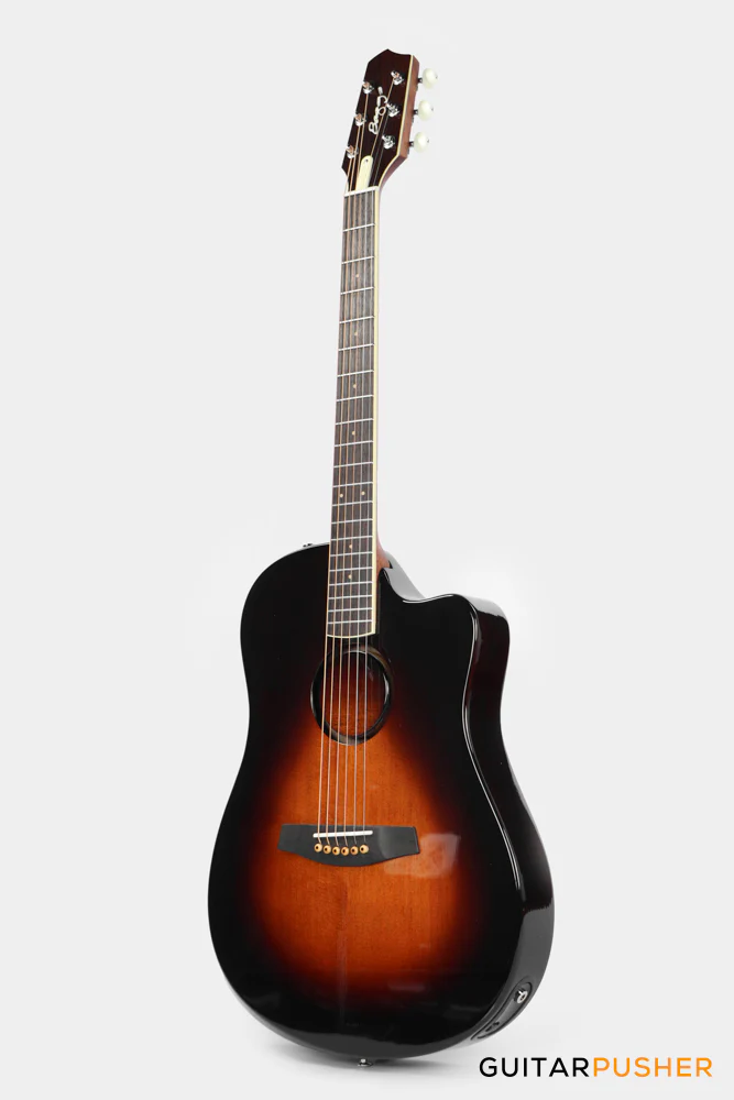 L.R. Baggs AEG-1 Sitka Spruce Top Acoustic-Electric Guitar w/ HiFi Duet Pickup System - Sunburst - Image 4