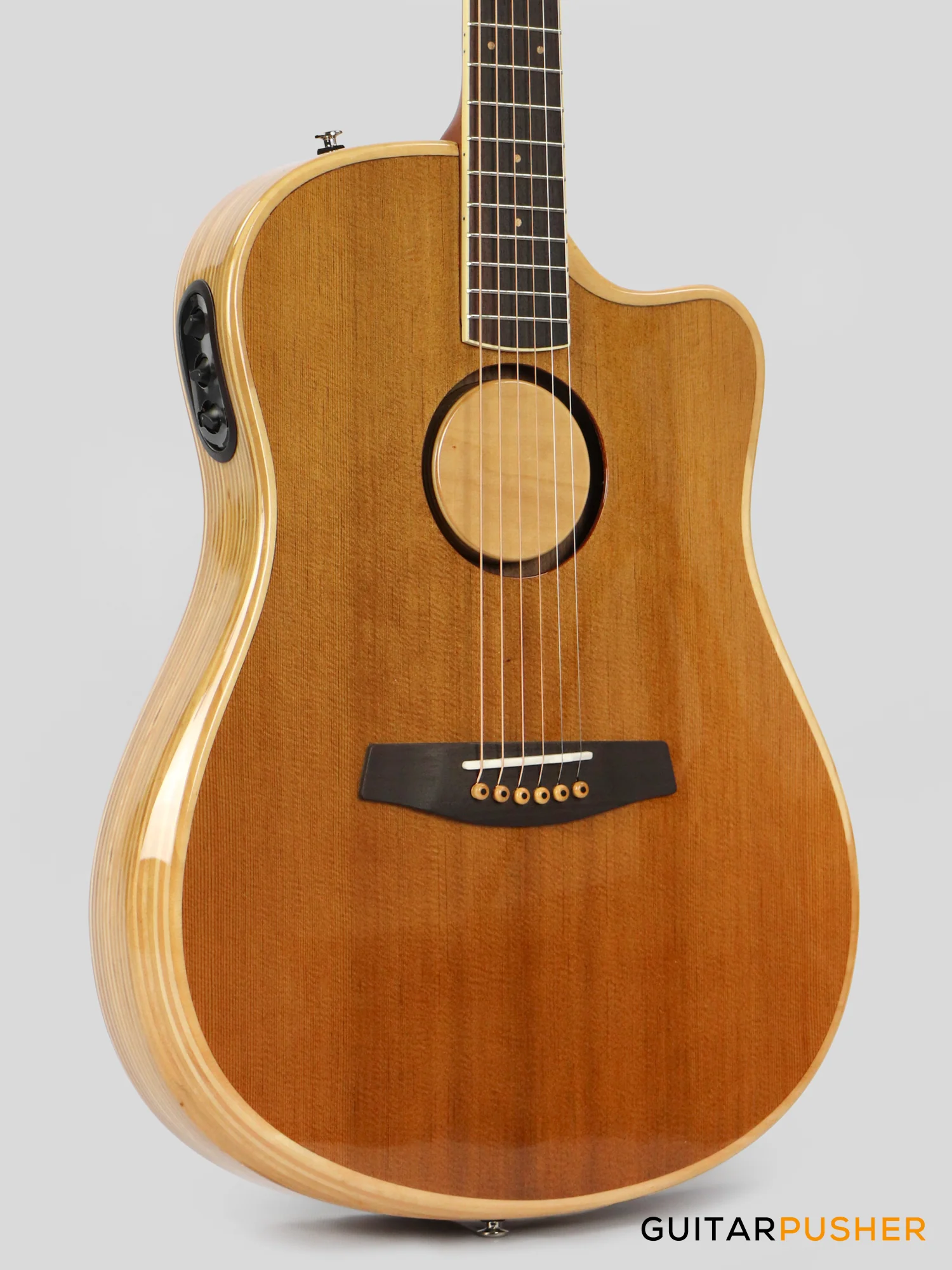L.R. Baggs AEG-1 Torrefied Sitka Spruce Top Acoustic-Electric Guitar w/ HiFi Duet Pickup System - Image 3