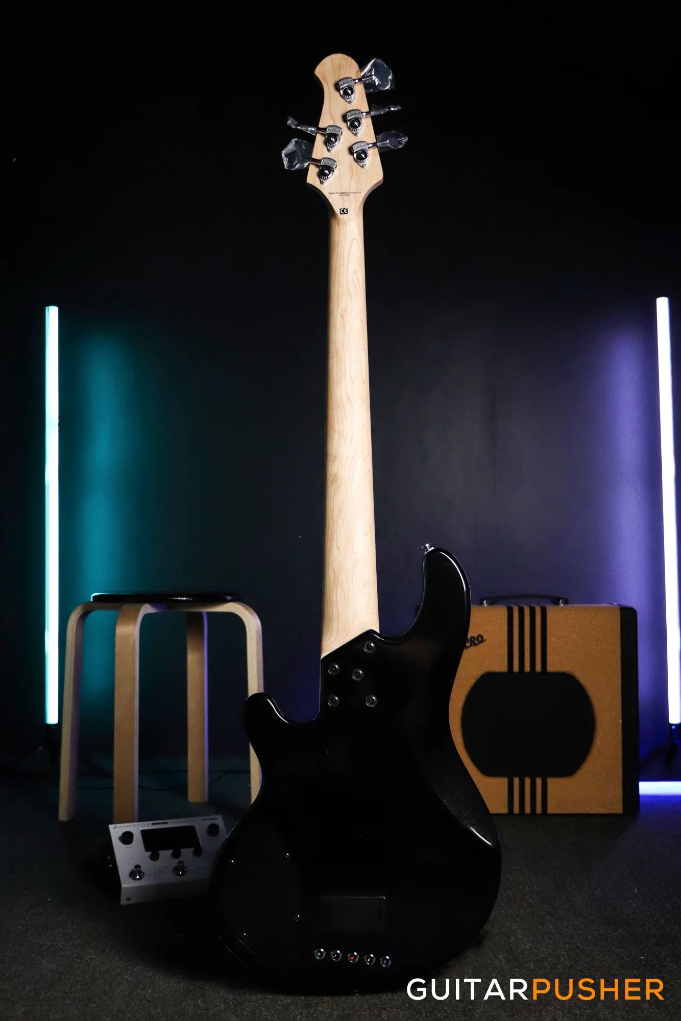 Lakland Skyline Series 55-02 Custom 5-String Bass (Metallic Black w/ Ebony Fingerboard) - Image 5