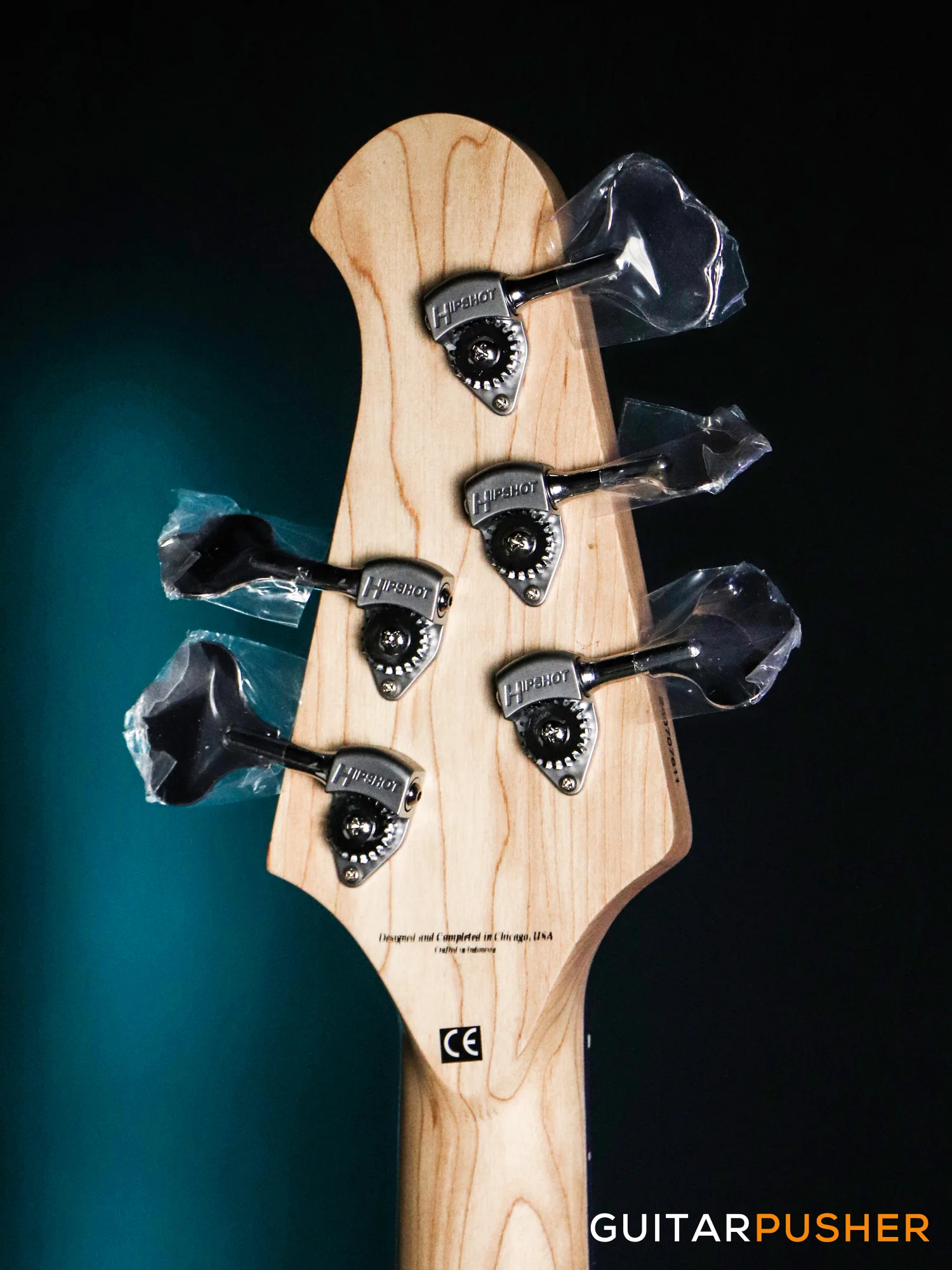 Lakland Skyline Series 55-02 Custom 5-String Bass (Metallic Black w/ Ebony Fingerboard) - Image 7