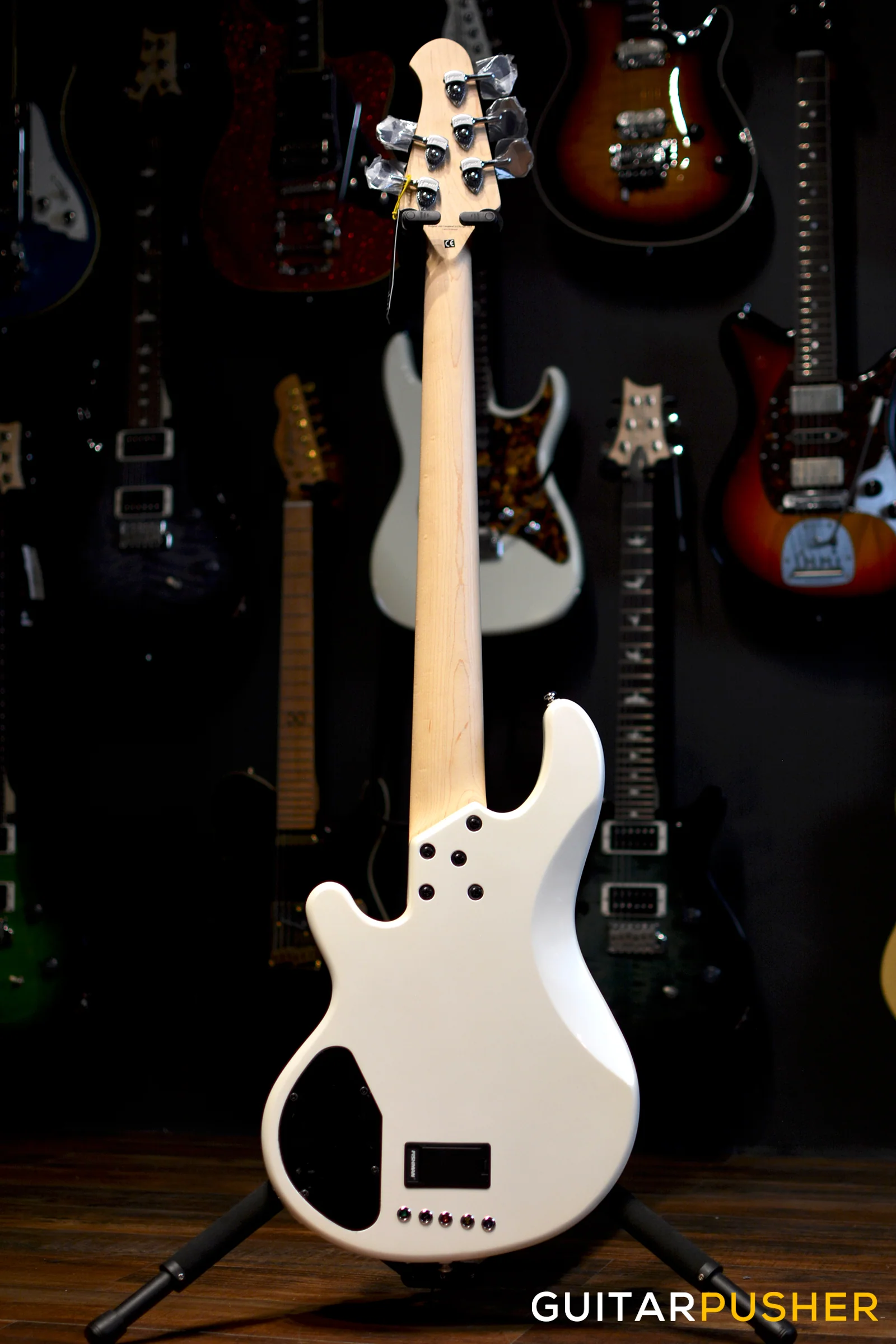 Lakland Skyline Series 55-02 Custom 5-String Bass (White Pearl) - Image 12