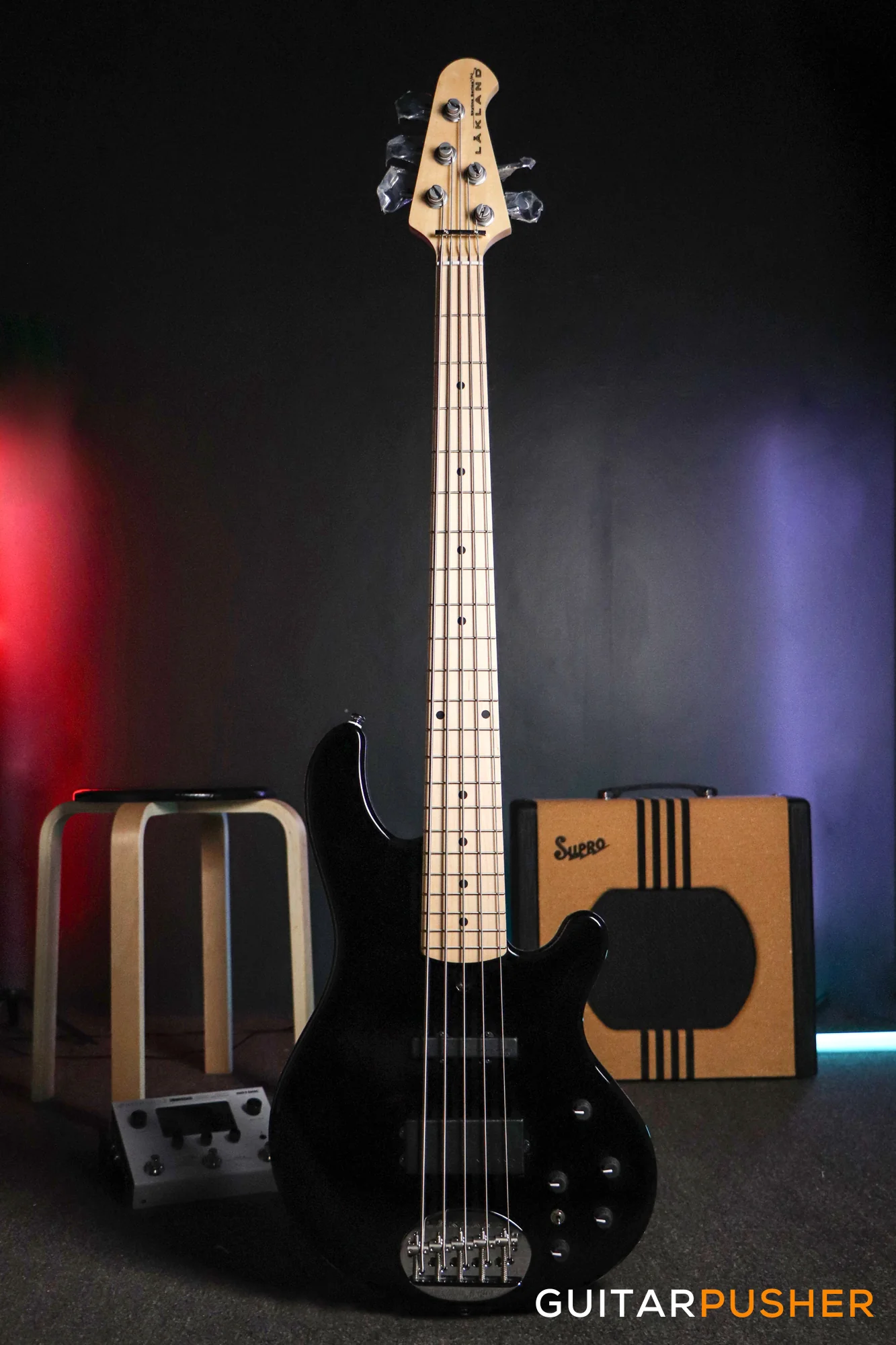 Lakland Skyline Series 55-02 Deluxe 5-String Bass (Black) - Image 2