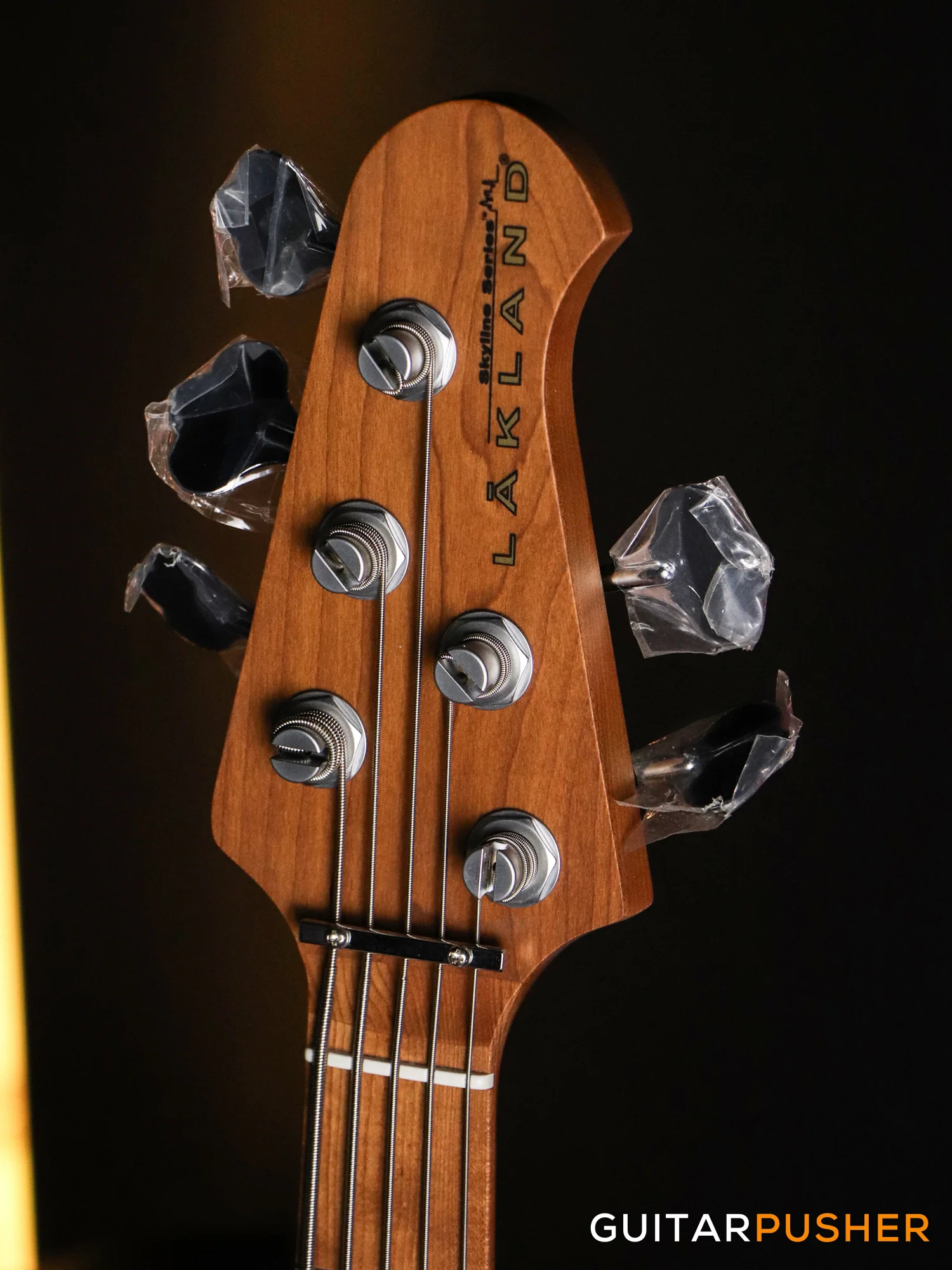 Lakland Skyline Series 55-02 Deluxe 5-String Bass (Satin Cherry Sunburst) - Image 3