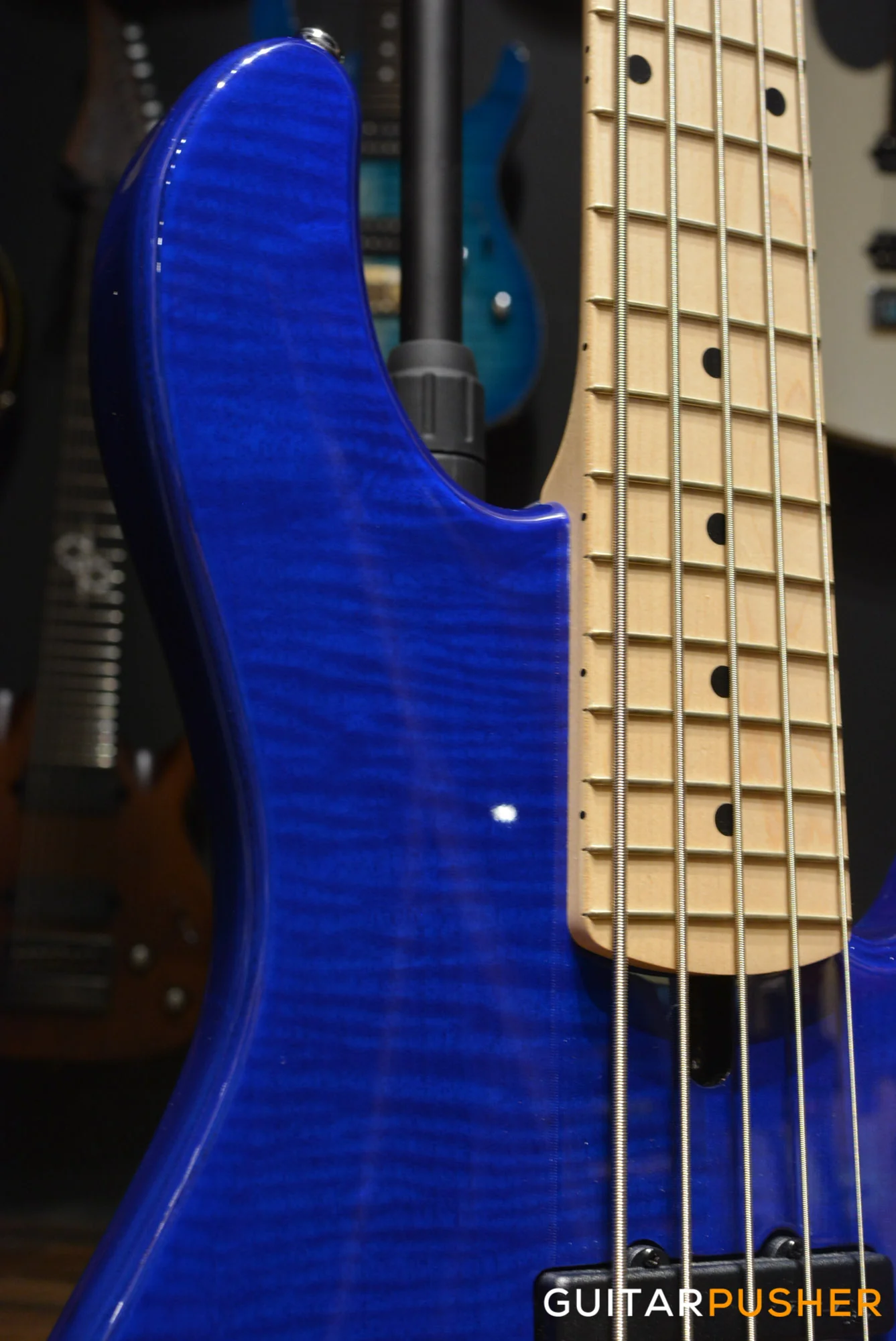 Lakland Skyline Series 55-02 Deluxe 5-String Bass (Trans Blue) - Image 10