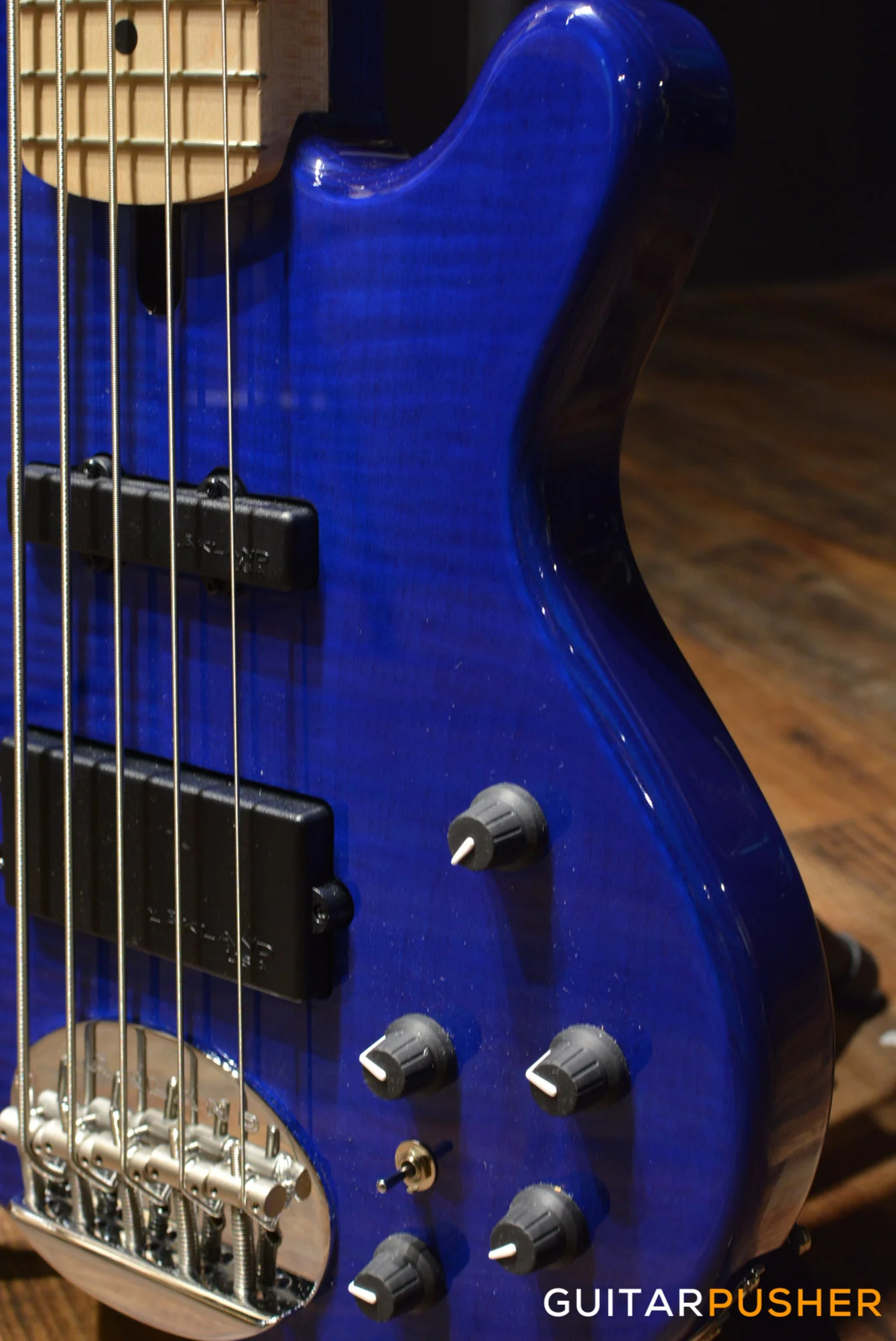 Lakland Skyline Series 55-02 Deluxe 5-String Bass (Trans Blue) - Image 11