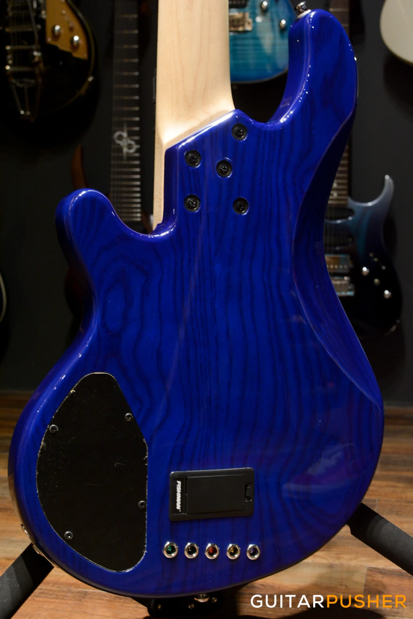 Lakland Skyline Series 55-02 Deluxe 5-String Bass (Trans Blue) - Image 14