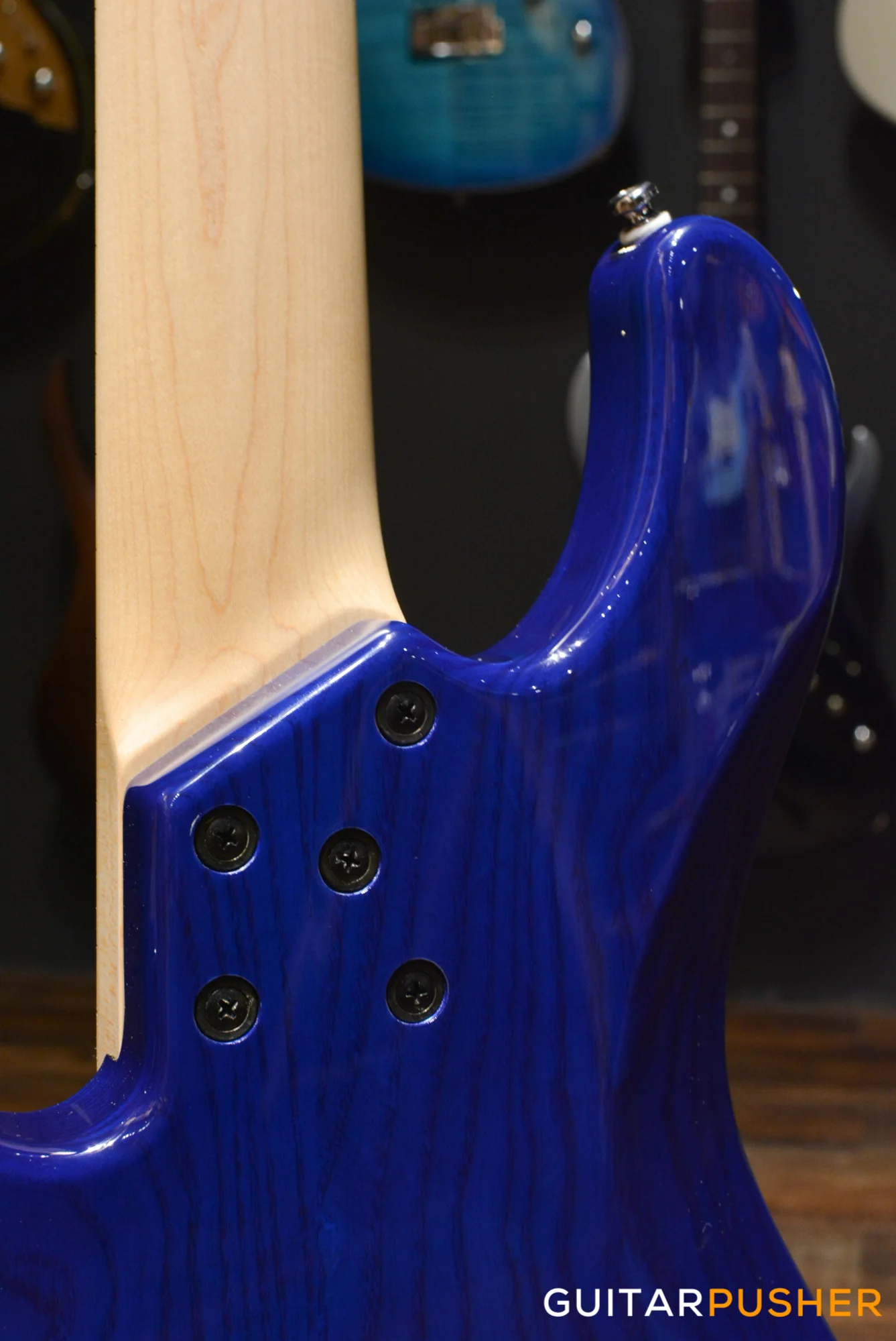 Lakland Skyline Series 55-02 Deluxe 5-String Bass (Trans Blue) - Image 17
