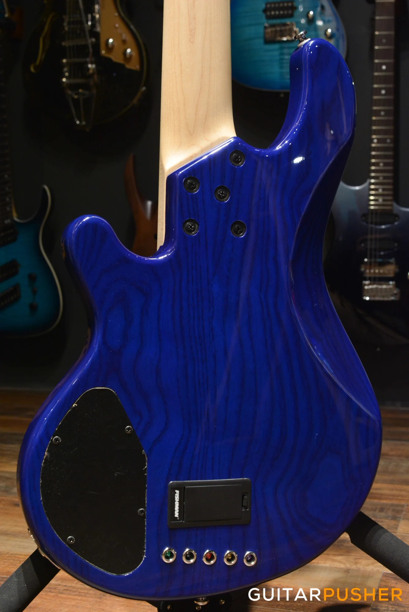 Lakland Skyline Series 55-02 Deluxe 5-String Bass (Trans Blue) - Image 19