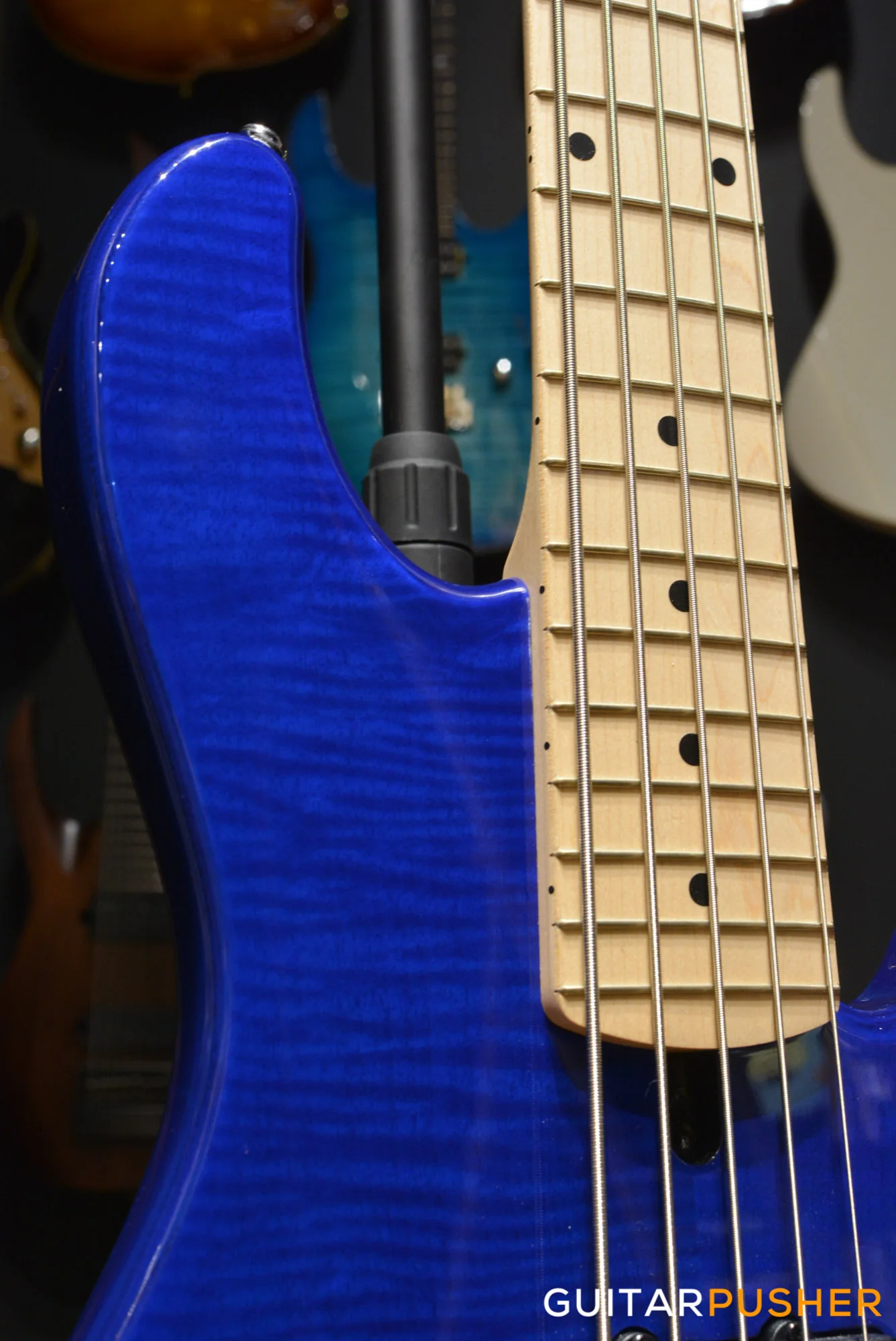 Lakland Skyline Series 55-02 Deluxe 5-String Bass (Trans Blue) - Image 7