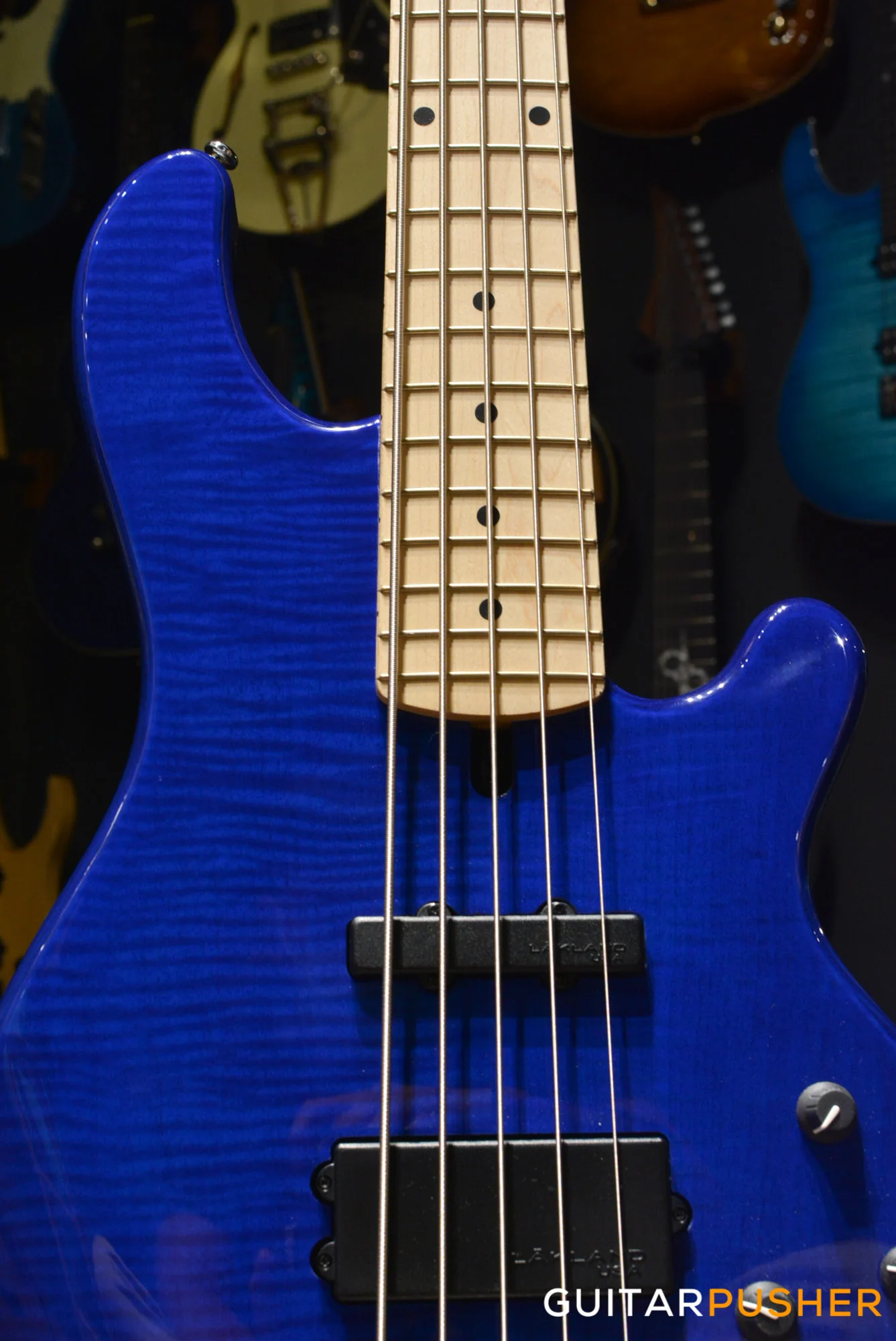 Lakland Skyline Series 55-02 Deluxe 5-String Bass (Trans Blue) - Image 9
