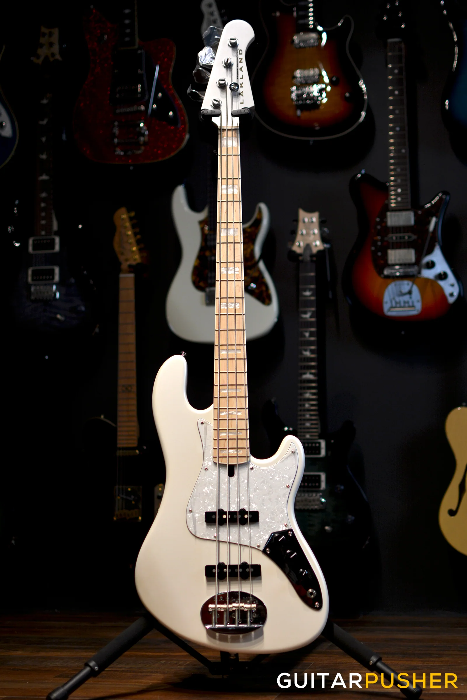 Lakland Skyline Series Darryl Jones DJ-4 4-String Signature JB Bass (Olympic White) - Image 11