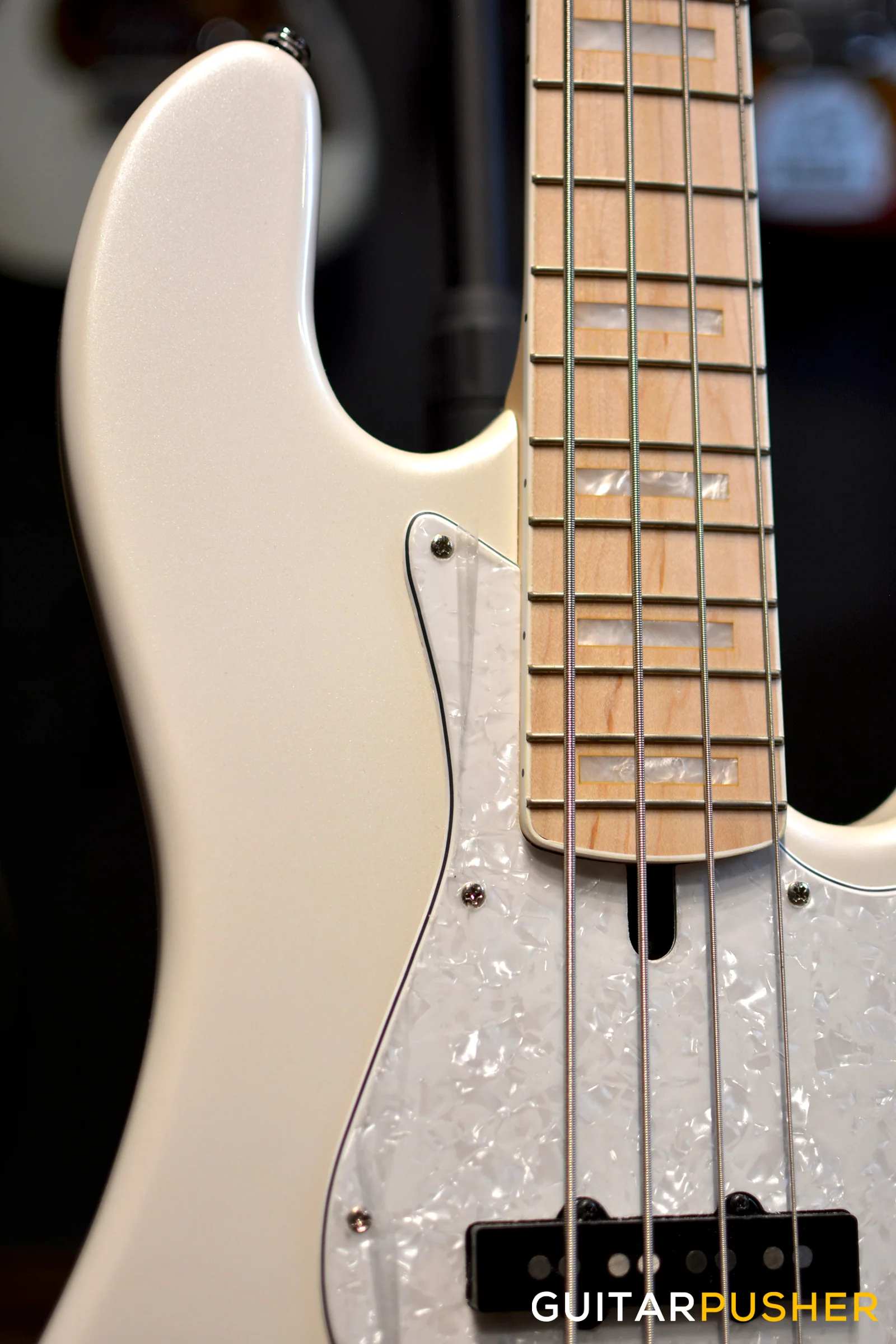 Lakland Skyline Series Darryl Jones DJ-4 4-String Signature JB Bass (Olympic White) - Image 2