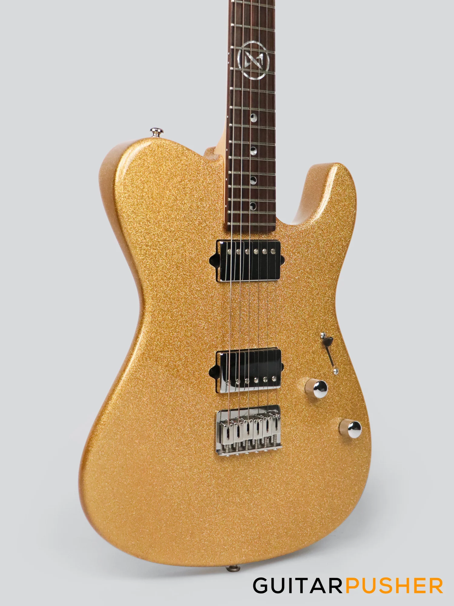 Leeky Golden Era T20-GE T Style Electric Guitar - Gold - Image 3