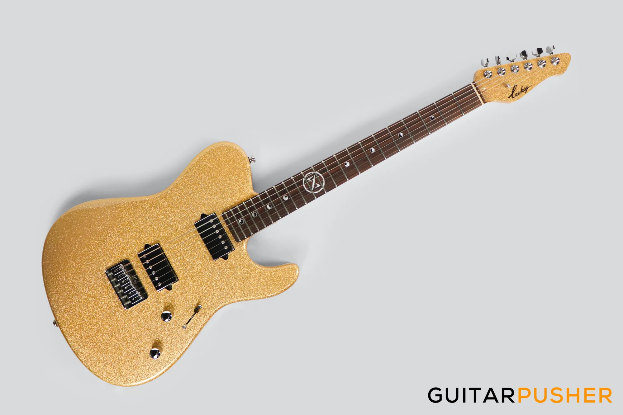 Leeky Golden Era T20-GE T Style Electric Guitar - Gold - Image 7