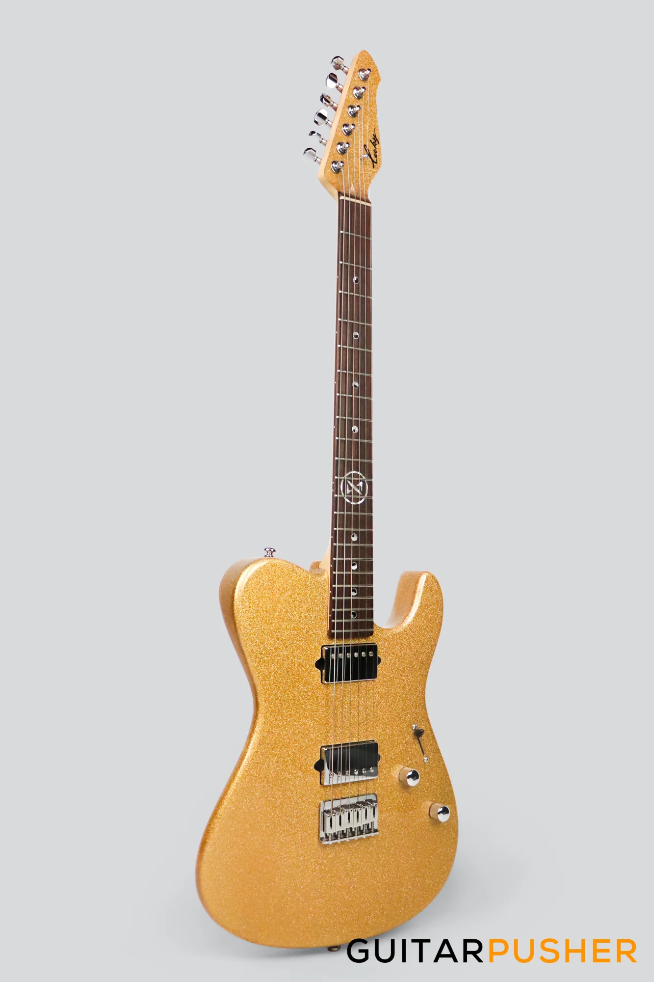 Leeky Golden Era T20-GE T Style Electric Guitar - Gold - Image 8