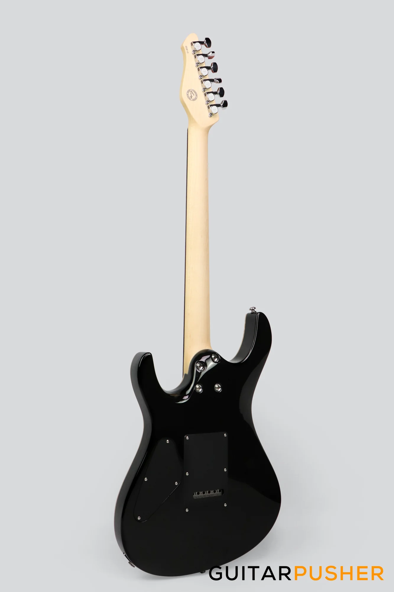 Leeky L-Series L25 S Style Electric Guitar (Flamed Maple Top/Rosewood Fingerboard) - Transblack - Image 11