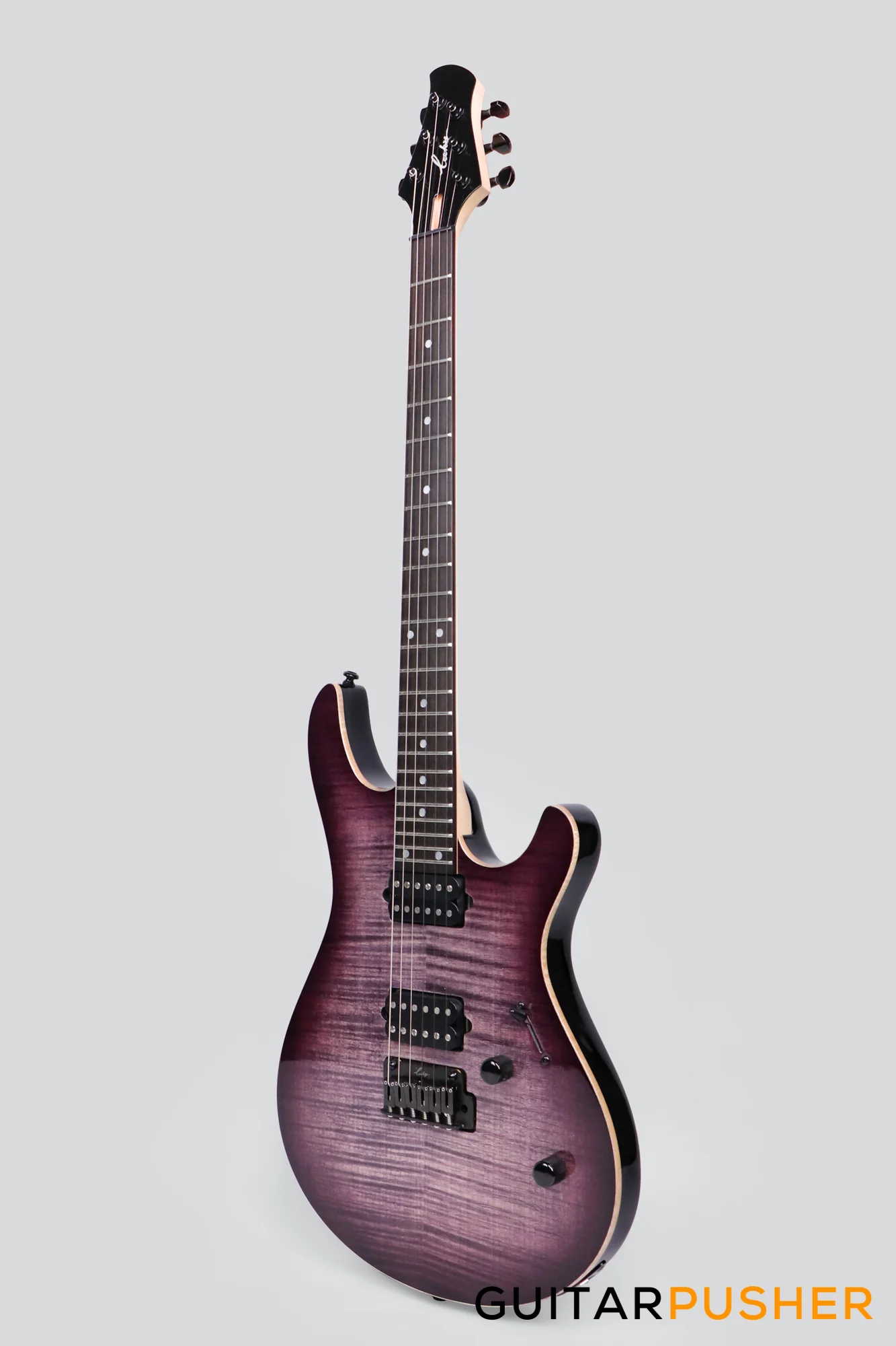 Leeky R-Series R25 Electric Guitar (Flamed Maple Top/Rosewood Fingerboard) - Violet Burst - Image 10