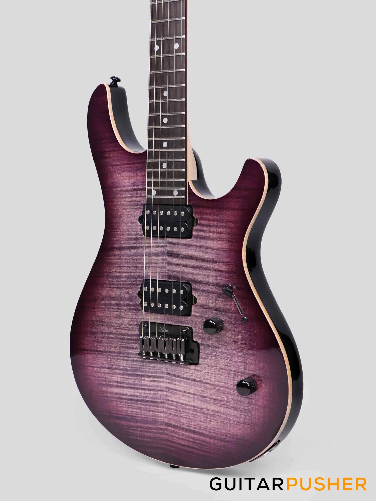 Leeky R-Series R25 Electric Guitar (Flamed Maple Top/Rosewood Fingerboard) - Violet Burst - Image 4