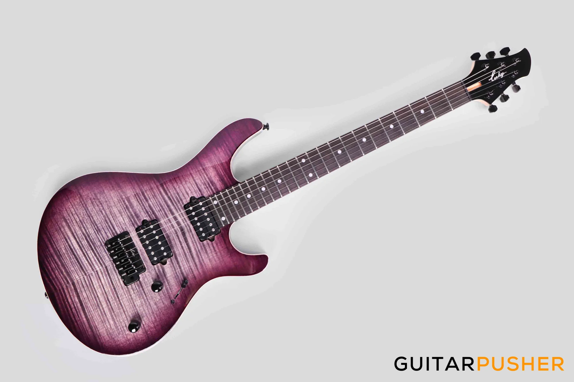 Leeky R-Series R25 Electric Guitar (Flamed Maple Top/Rosewood Fingerboard) - Violet Burst - Image 8
