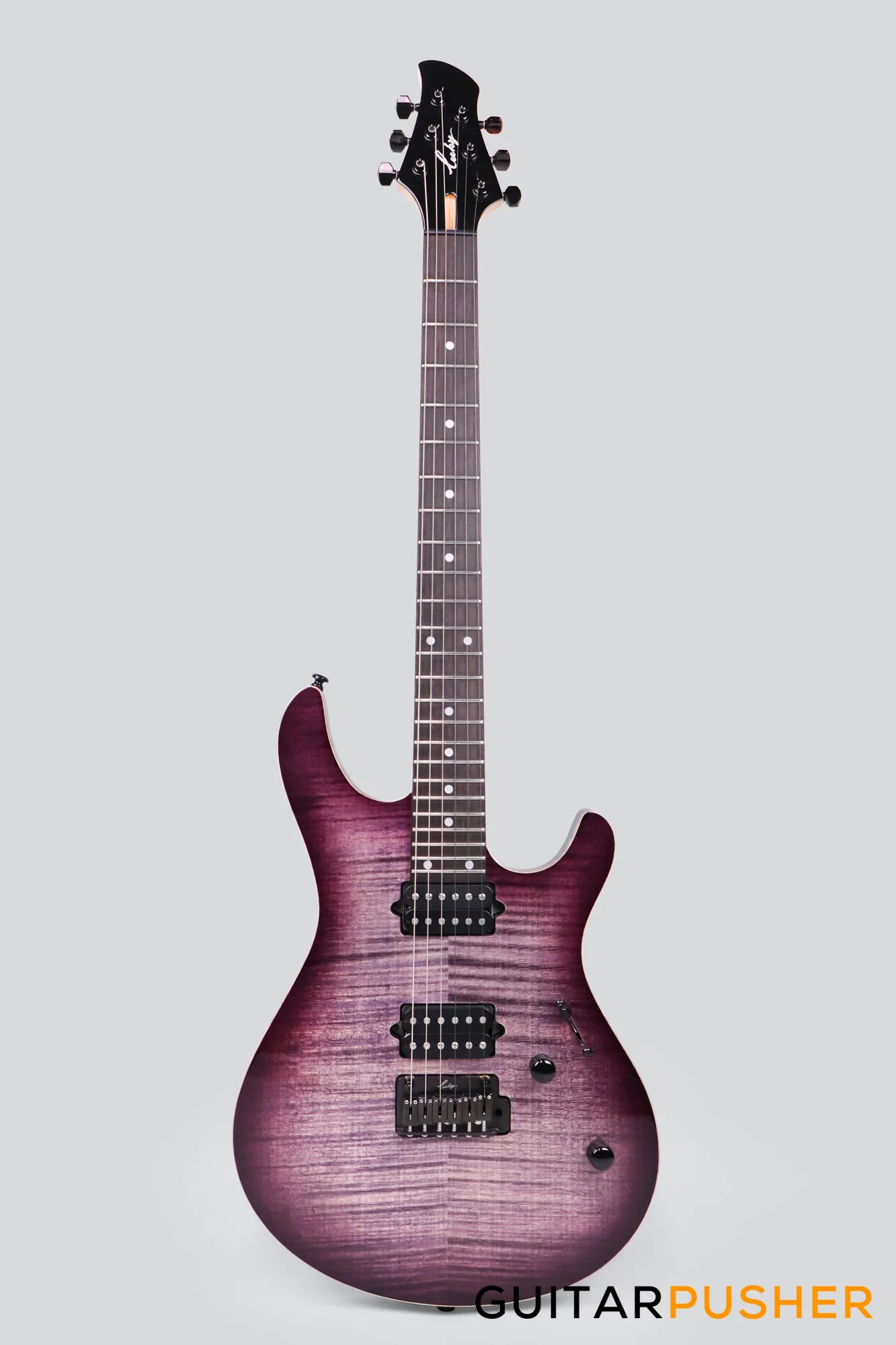 Leeky R-Series R25 Electric Guitar (Flamed Maple Top/Rosewood Fingerboard) - Violet Burst - Image 9
