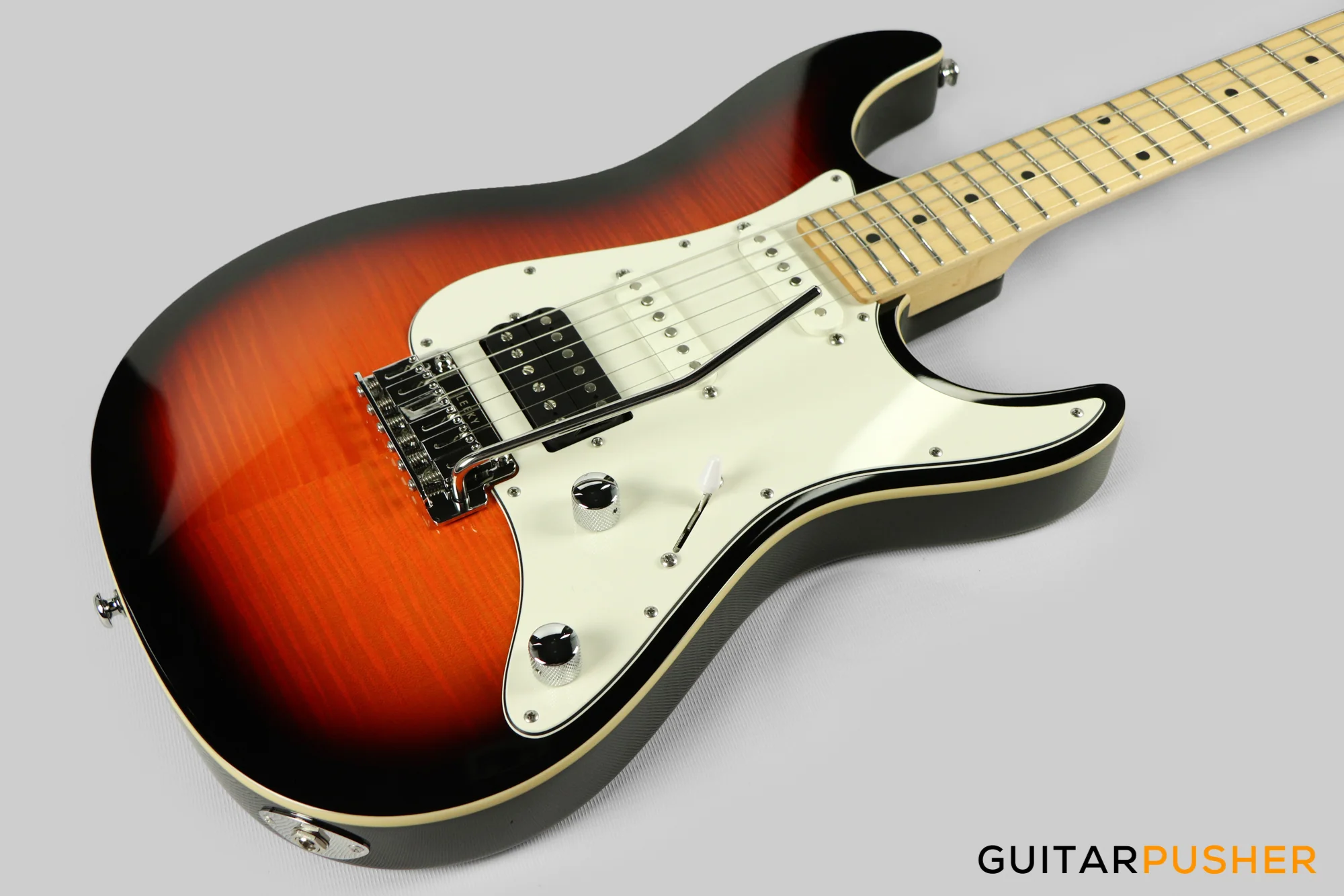 Leeky S-Series S15 S Style (Flamed Maple Top/Maple Fingerboard) - Fireburst Transblack - Image 10