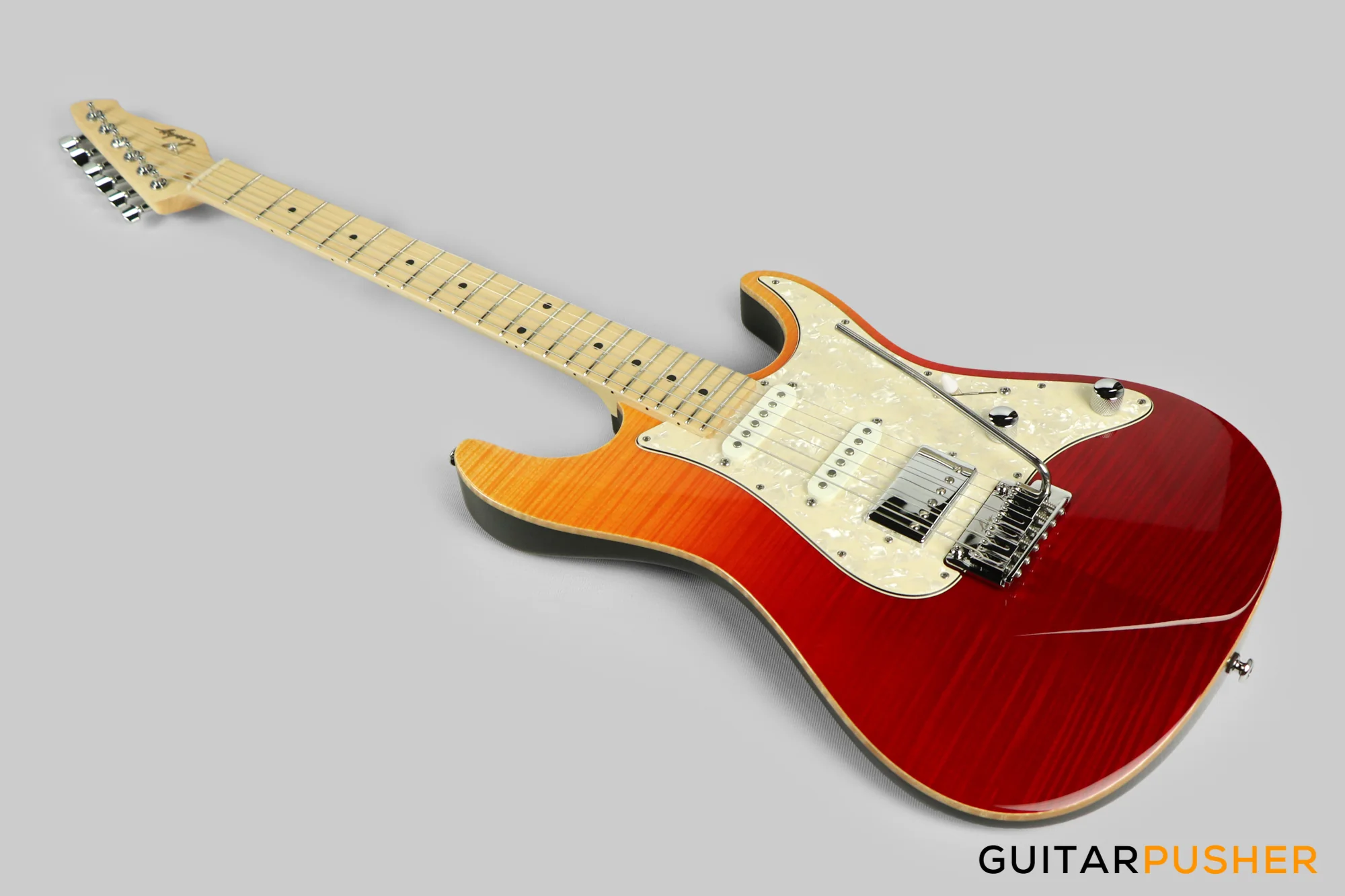 Leeky S-Series S25 Stratocaster (Flamed Maple Top/Maple Fingerboard) - Desert Gradient - Image 9