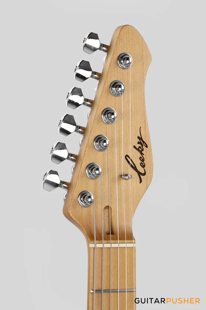 Leeky S-Series S30 Stratocaster (Roasted Maple Fingerboard) - Sonic Blue - Image 4