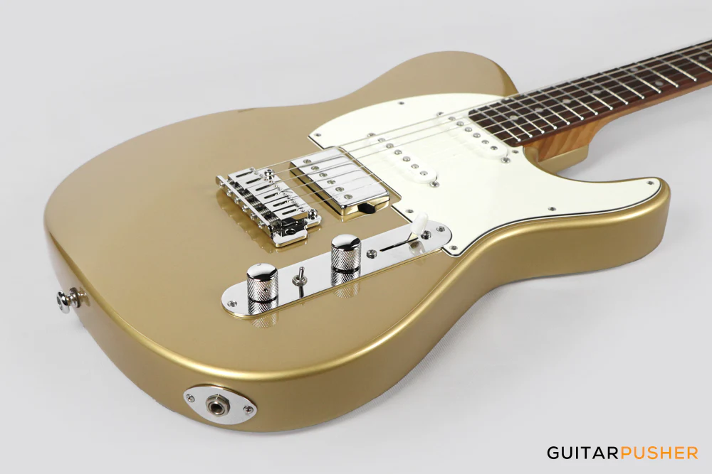 Leeky T-Series T31 Telecaster (Rosewood Fingerboard) - Gold - Image 10