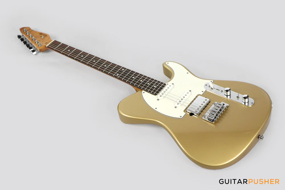 Leeky T-Series T31 Telecaster (Rosewood Fingerboard) - Gold - Image 8