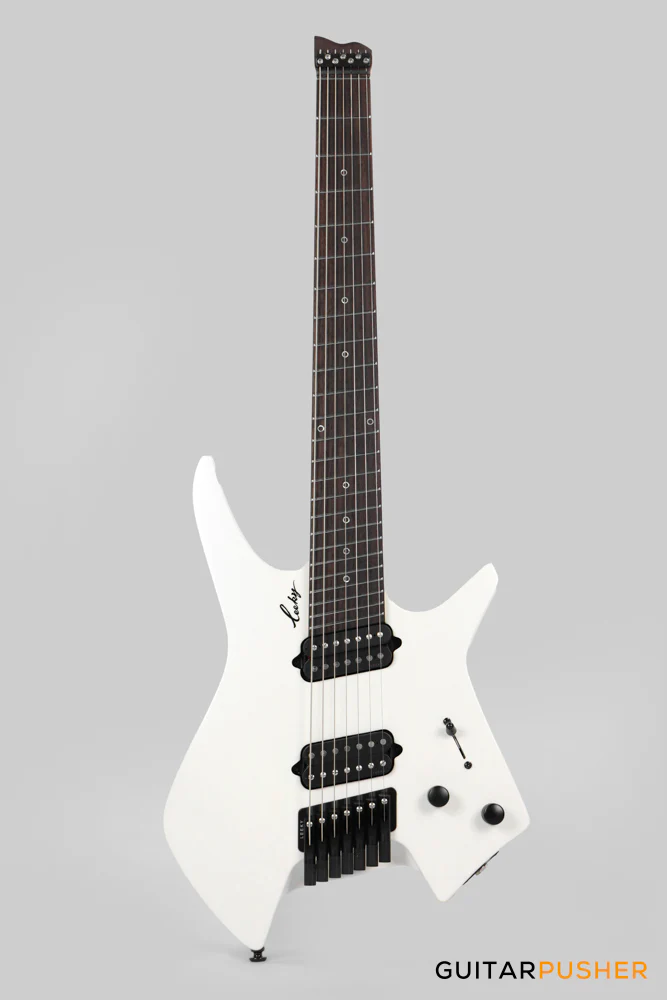 Leeky X-Series X10-7 7-String Headless Electric Guitar Basswood Body Maple Neck Rosewood Fingerboard - Pearl White - Image 2