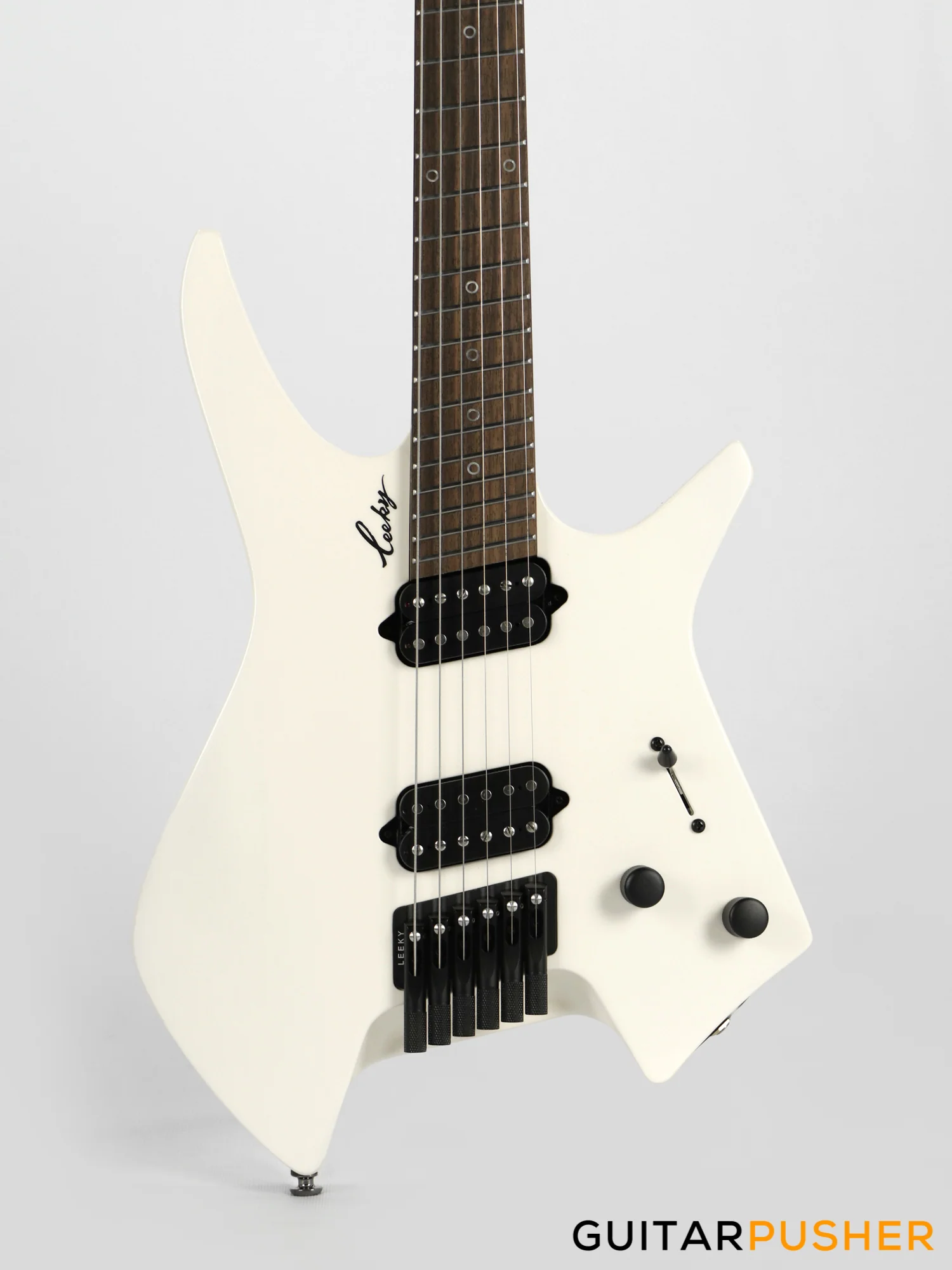 Leeky X-Series X10 Headless Electric Guitar - Pearl White