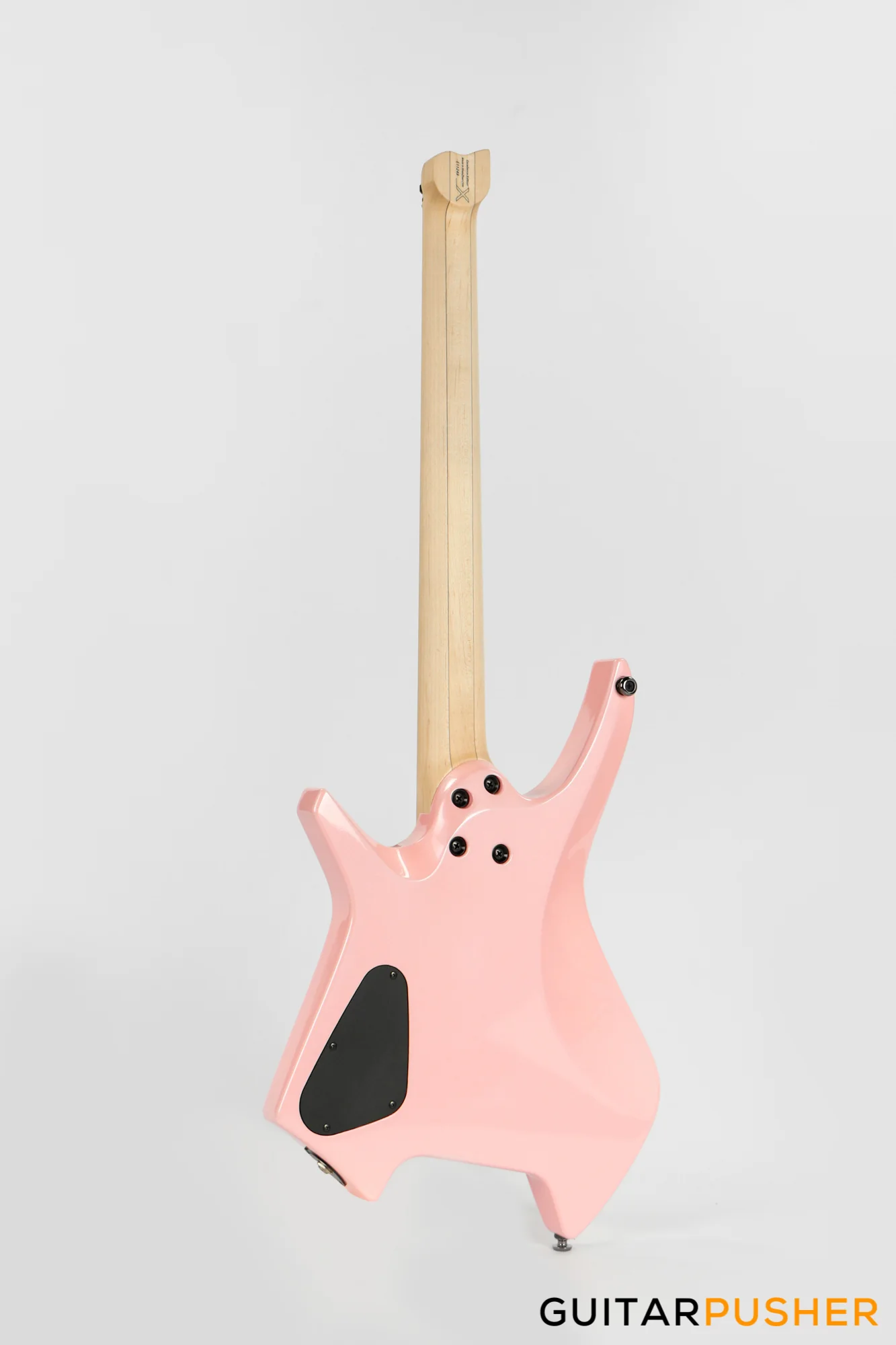 Leeky X-Series X10 Headless Electric Guitar - Pink - Image 5