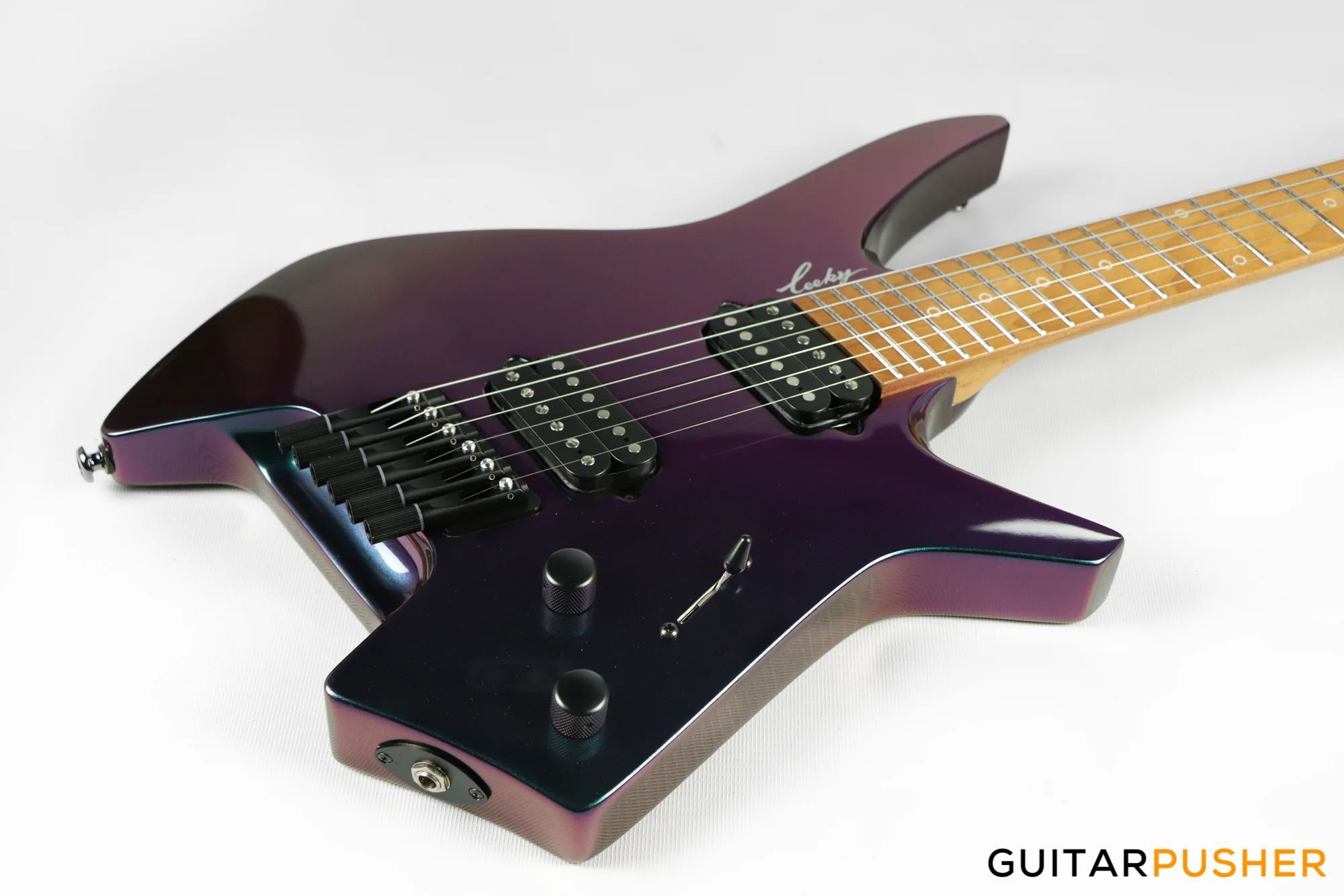 Leeky X-Series X20 Headless Electric Guitar - Chameleon - Image 11