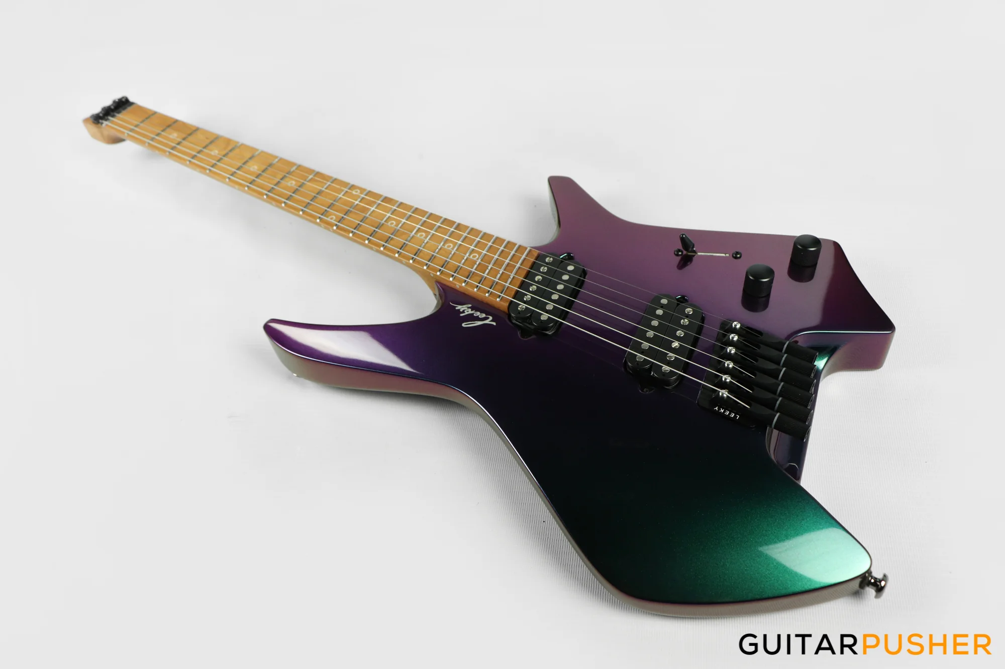 Leeky X-Series X20 Headless Electric Guitar - Chameleon - Image 9
