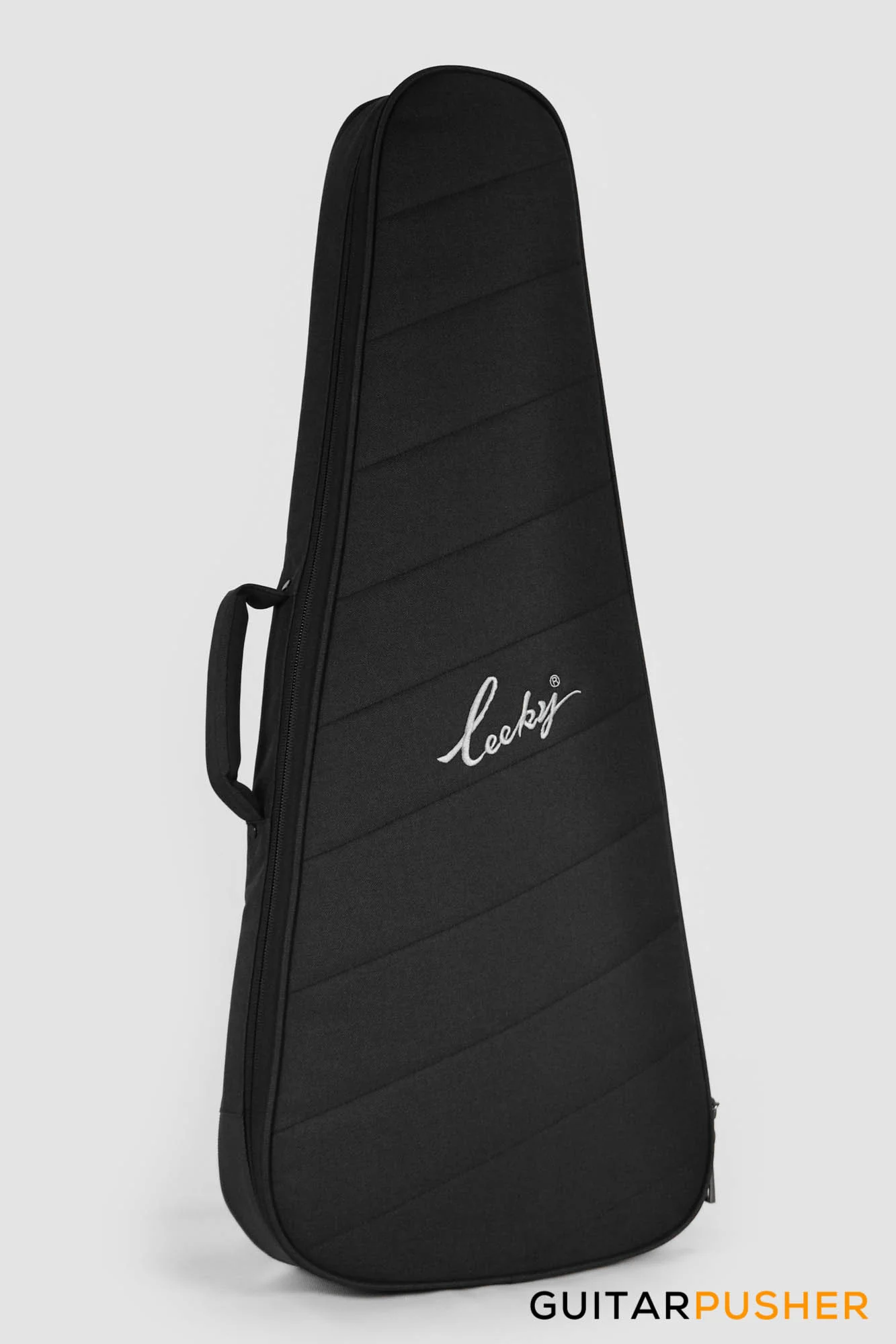Leeky X-Series X20 Headless Electric Guitar Roasted Basswood Body Roasted Maple Neck - Pearl White - Image 11