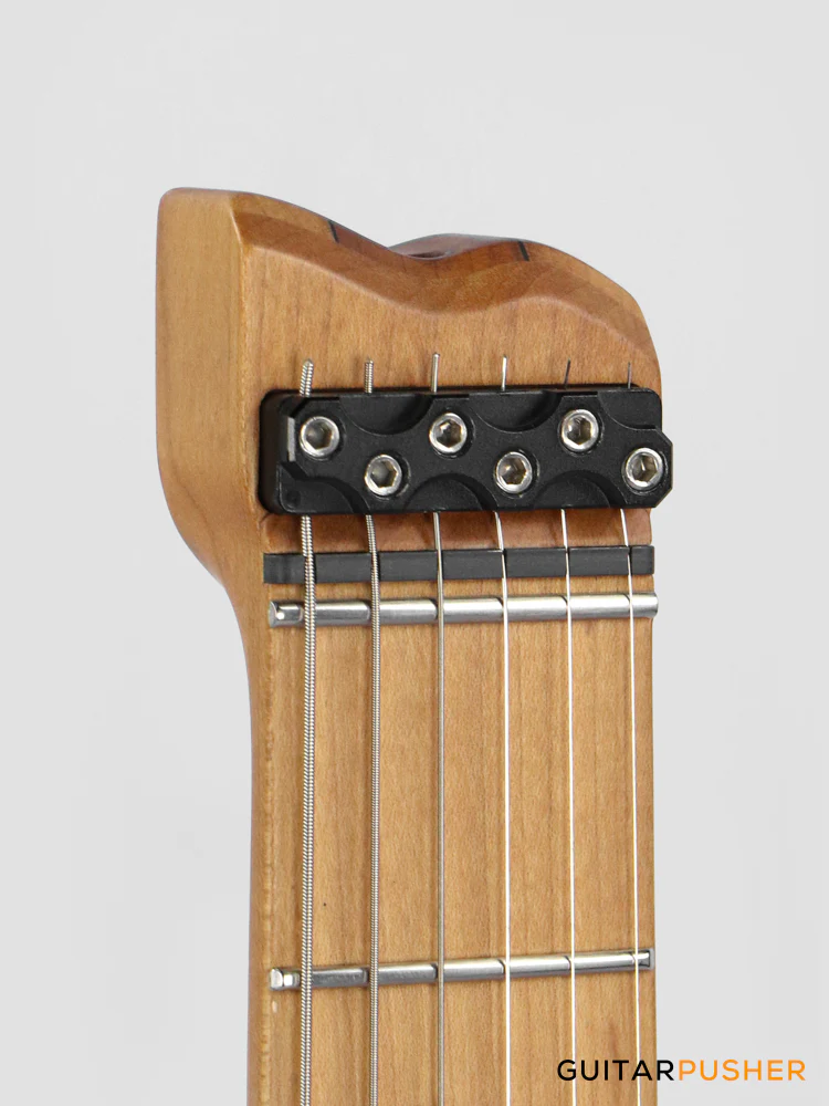 Leeky X-Series X26 Headless Electric Guitar Roasted Basswood Body Wenge Top Roasted Maple Neck - Ocean Fade - Image 6