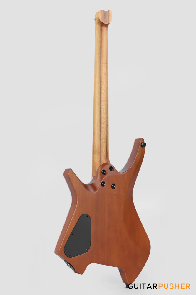 Leeky X-Series X26 Headless Electric Guitar Roasted Basswood Body Wenge Top Roasted Maple Neck - Ocean Fade - Image 7