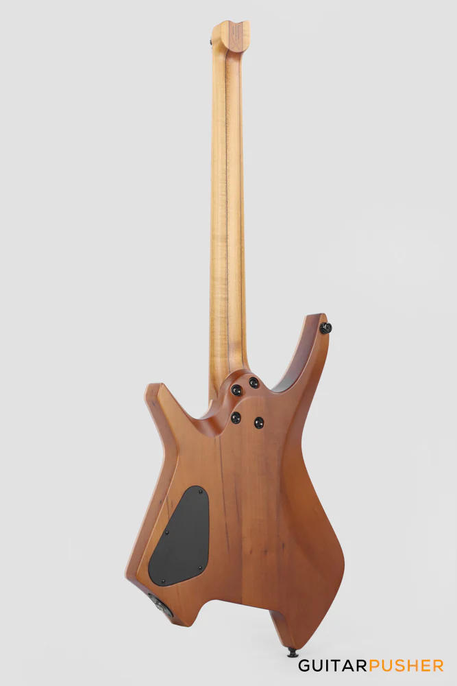 Leeky X-Series X26 Headless Electric Guitar Roasted Basswood Body Wenge Top Roasted Maple Neck - Purple Fade - Image 7
