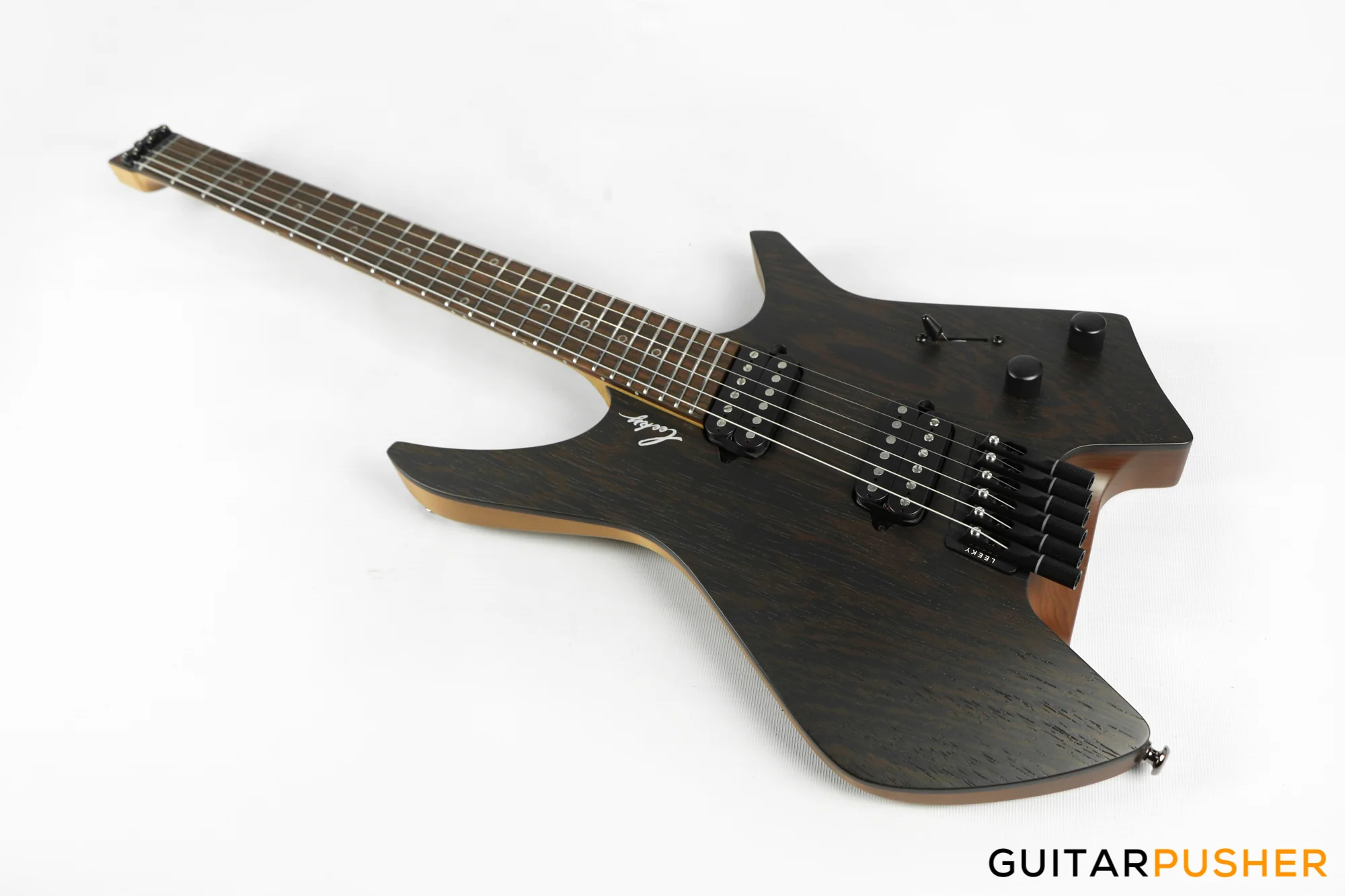 Leeky X-Series X26 Headless Electric Guitar - Wenge - Image 4