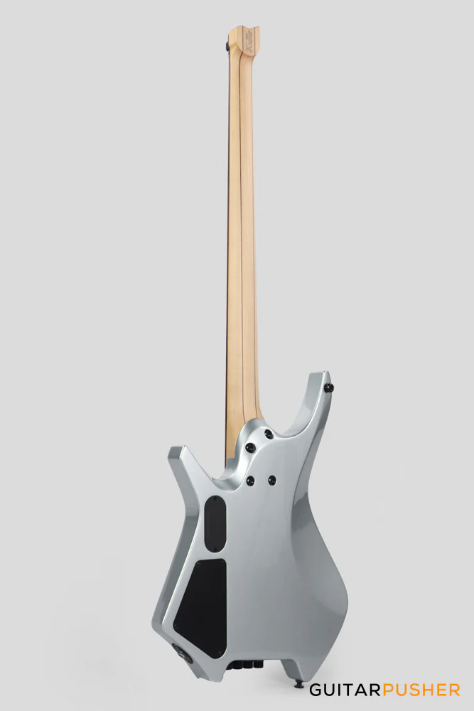 Leeky Y-Series Y10 Headless BASS 4-String Basswood Body Rosewood Neck - Gray - Image 6